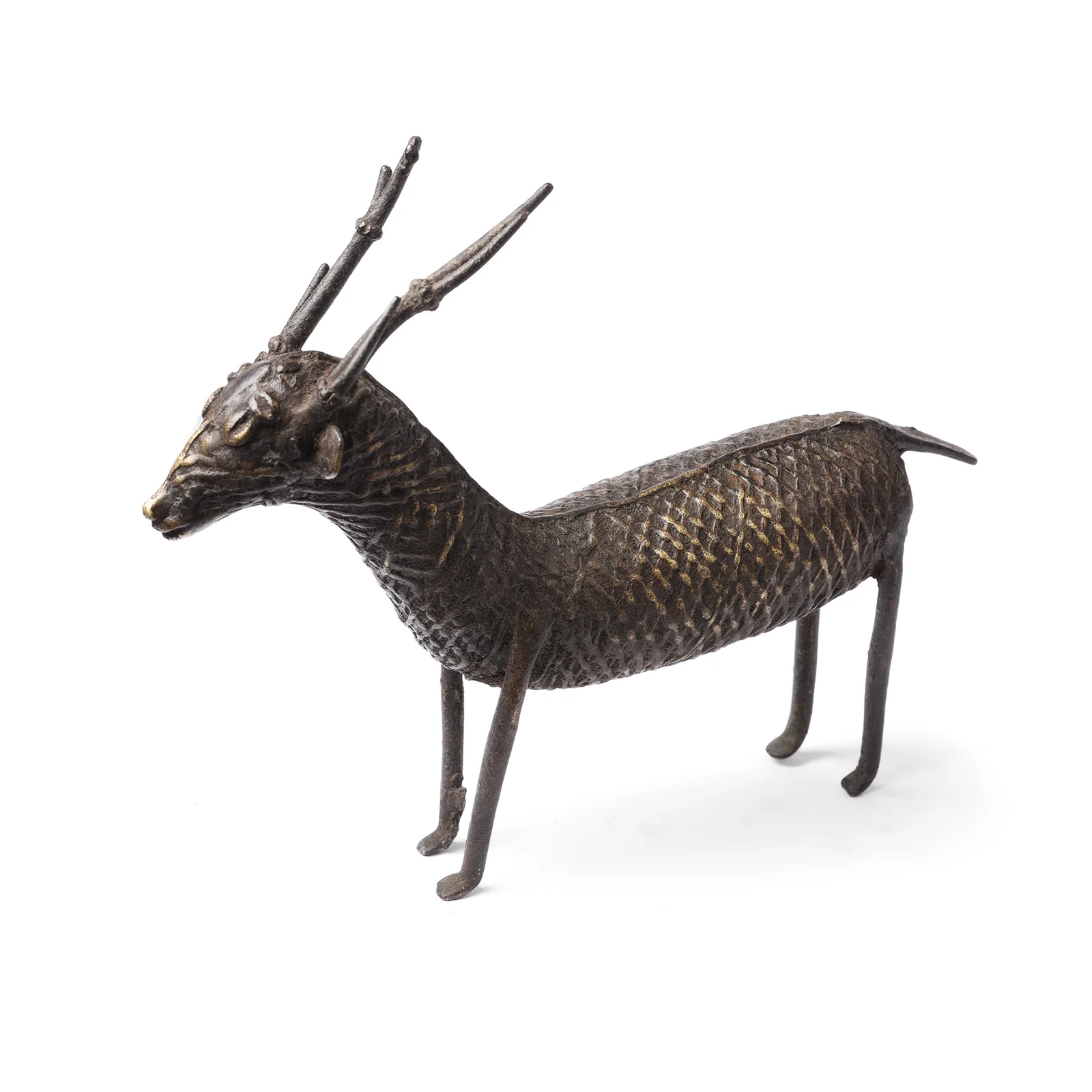 Dhokra Bronze Kondh Deer From Orissa - 19th Century - Image 3
