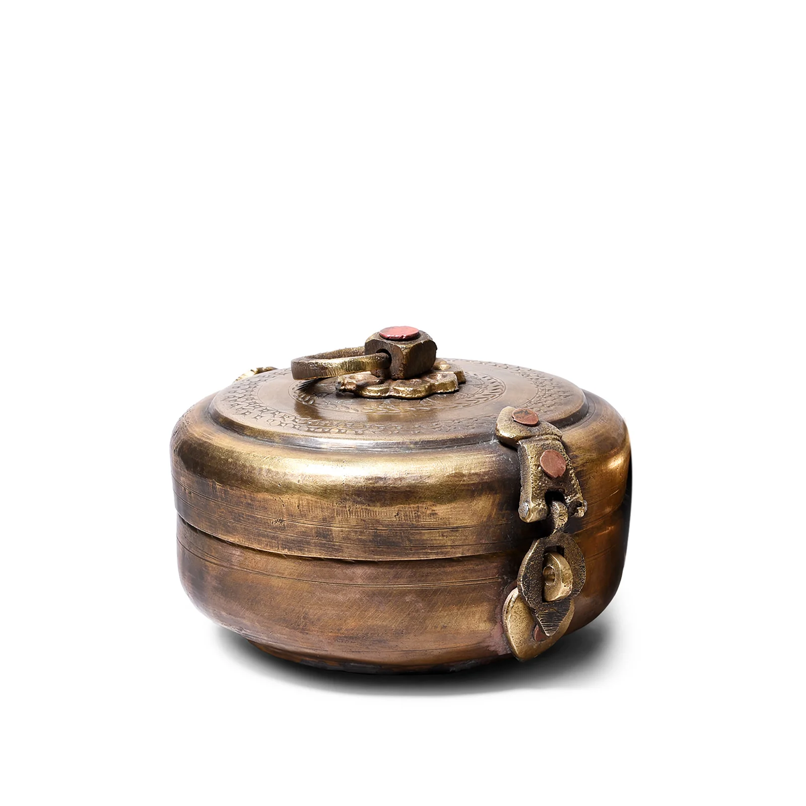 Indian Brass Chapati Box - Ca 1920 - Image 2