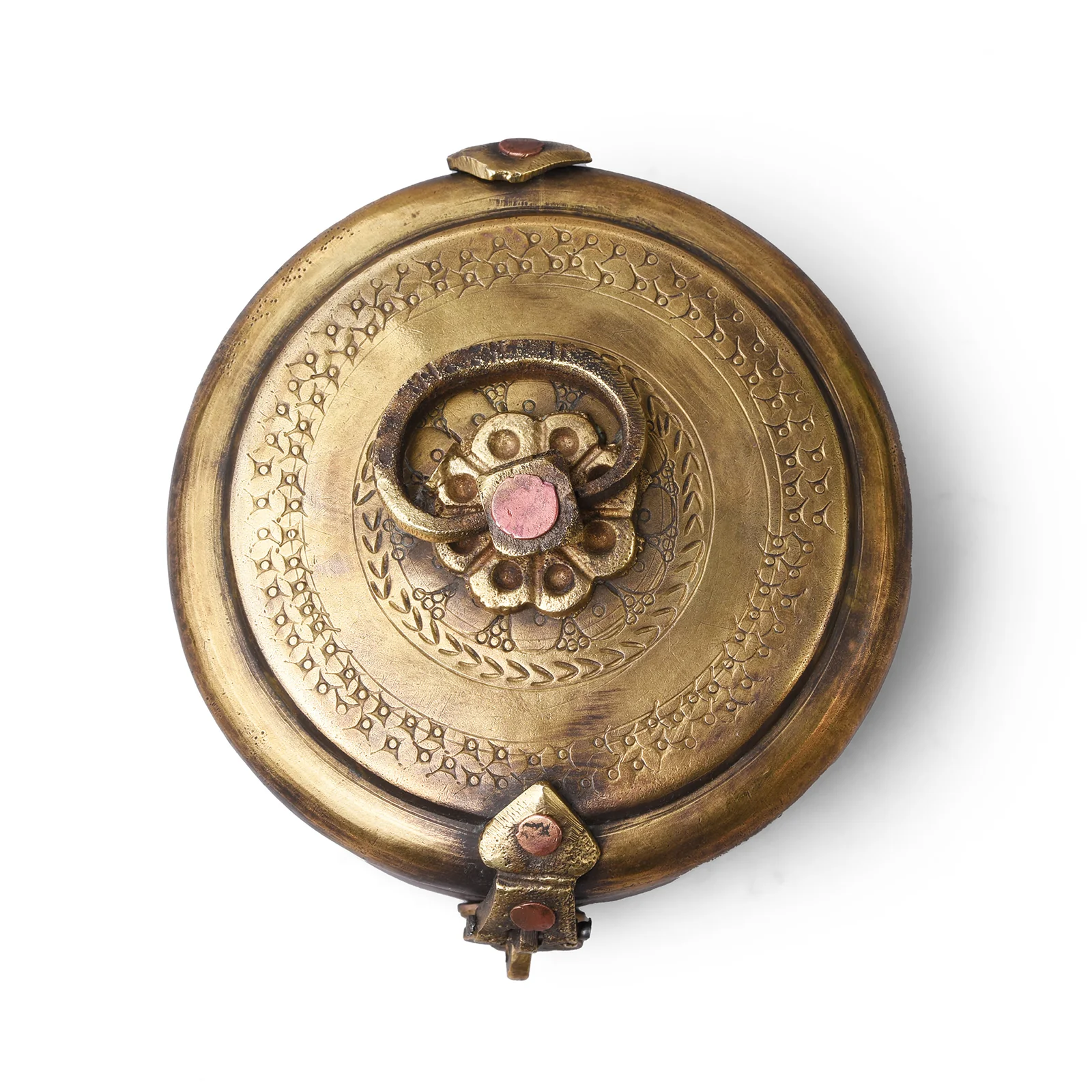 Indian Brass Chapati Box - Ca 1920 - Image 3