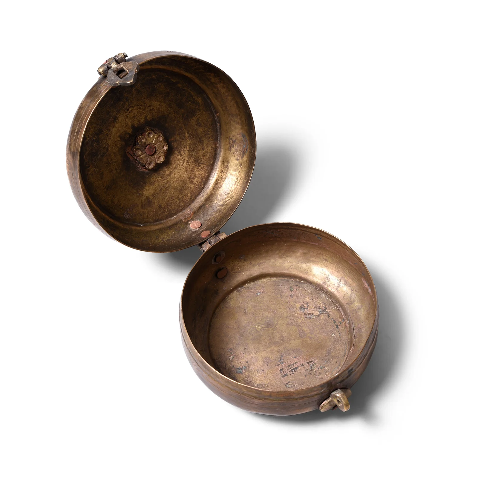 Indian Brass Chapati Box - Ca 1920 - Image 4