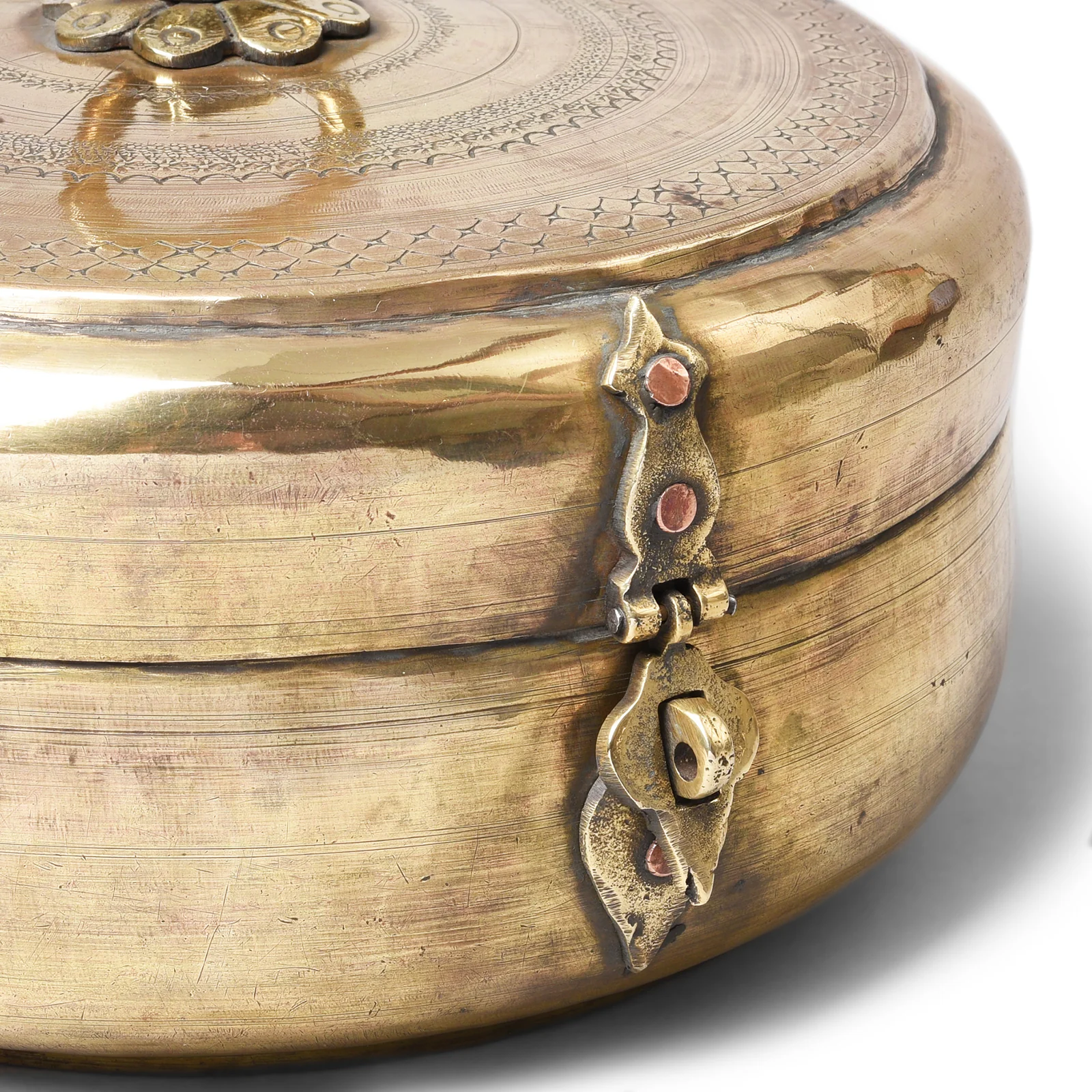Brass Indian Chapati Box - Ca 1900 - Image 3