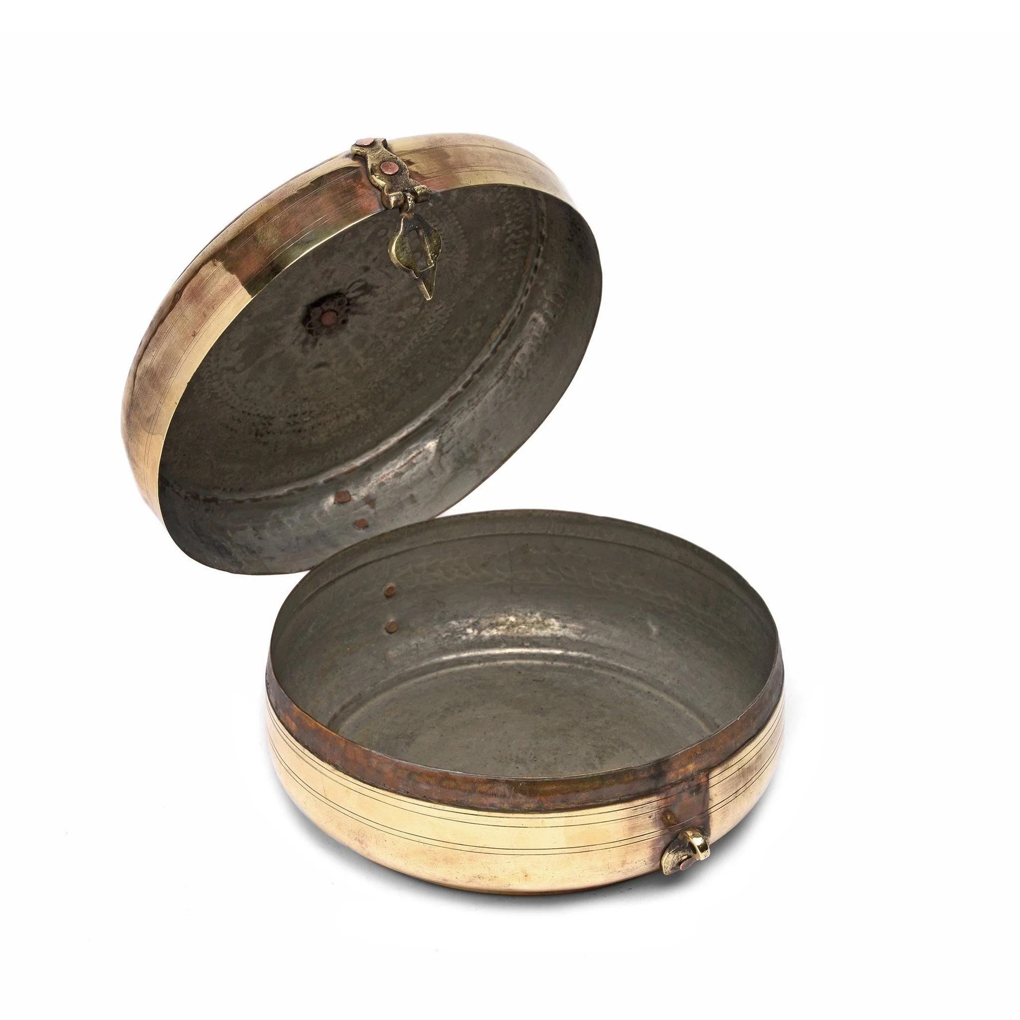 Brass Indian Chapati Box - Ca 1900 - Image 3