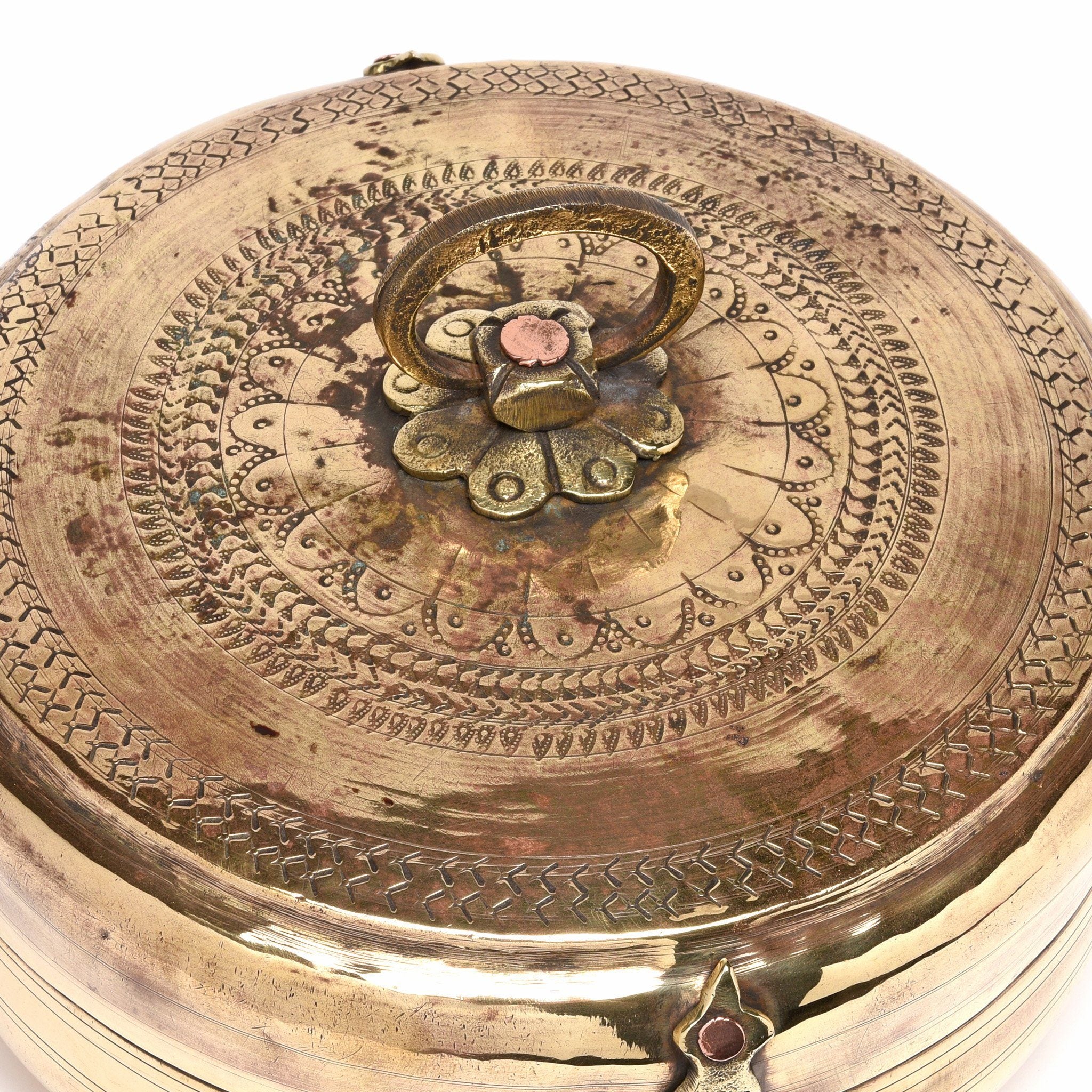 Brass Indian Chapati Box - Ca 1900 - Image 4