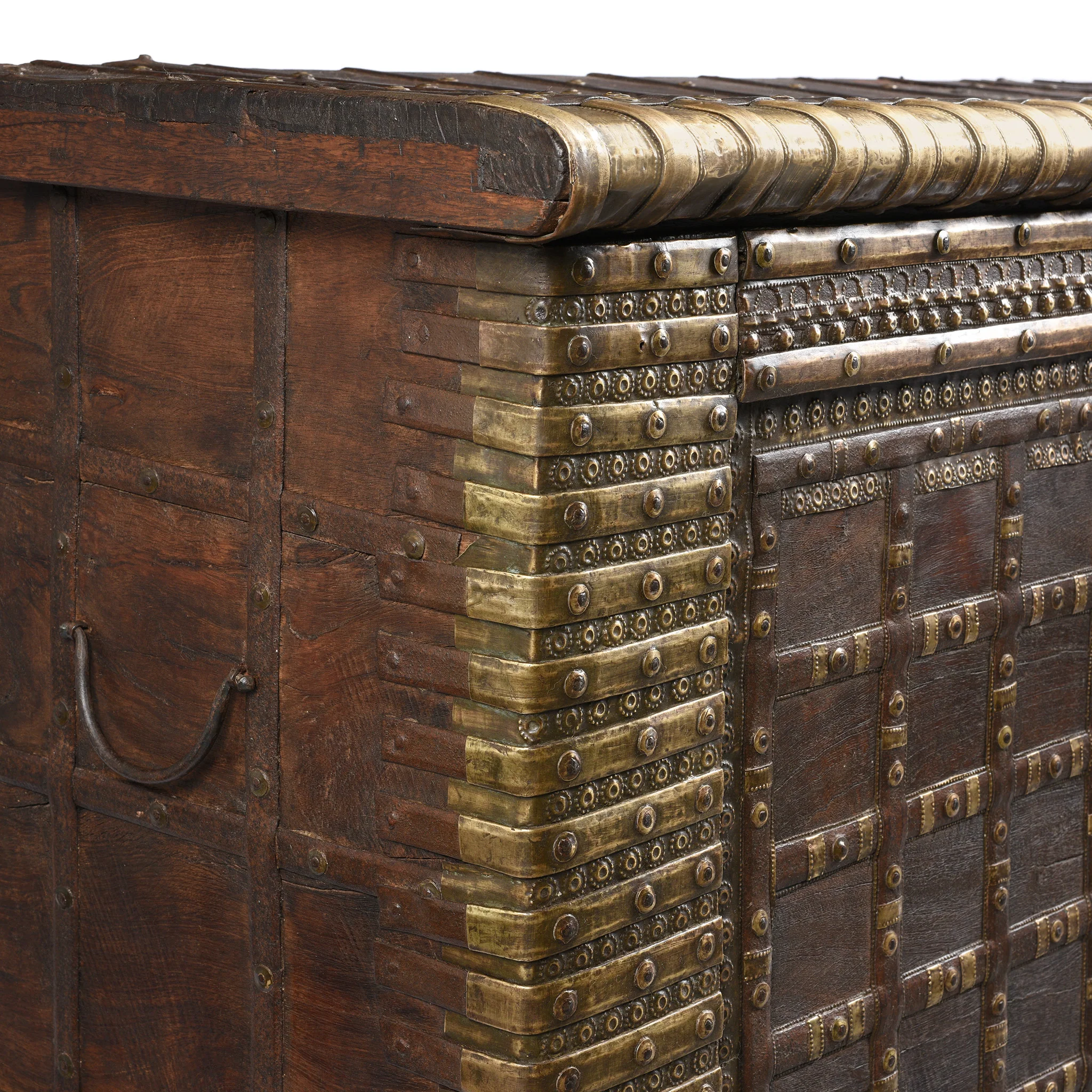 Brass Bound Indian "Pithara" Chest From Gujarat - 19thC - Image 10