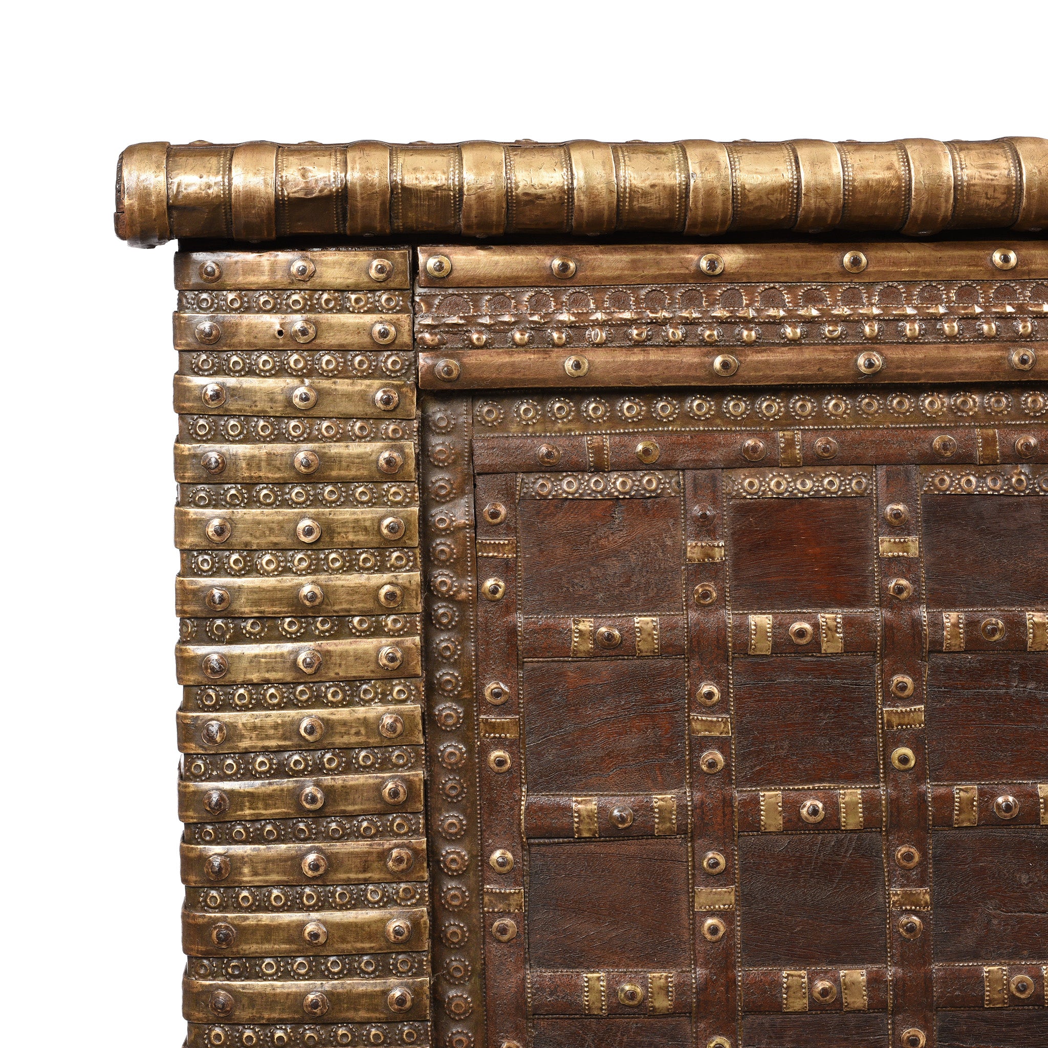 Brass Bound Indian "Pithara" Chest From Gujarat - 19thC - Image 2