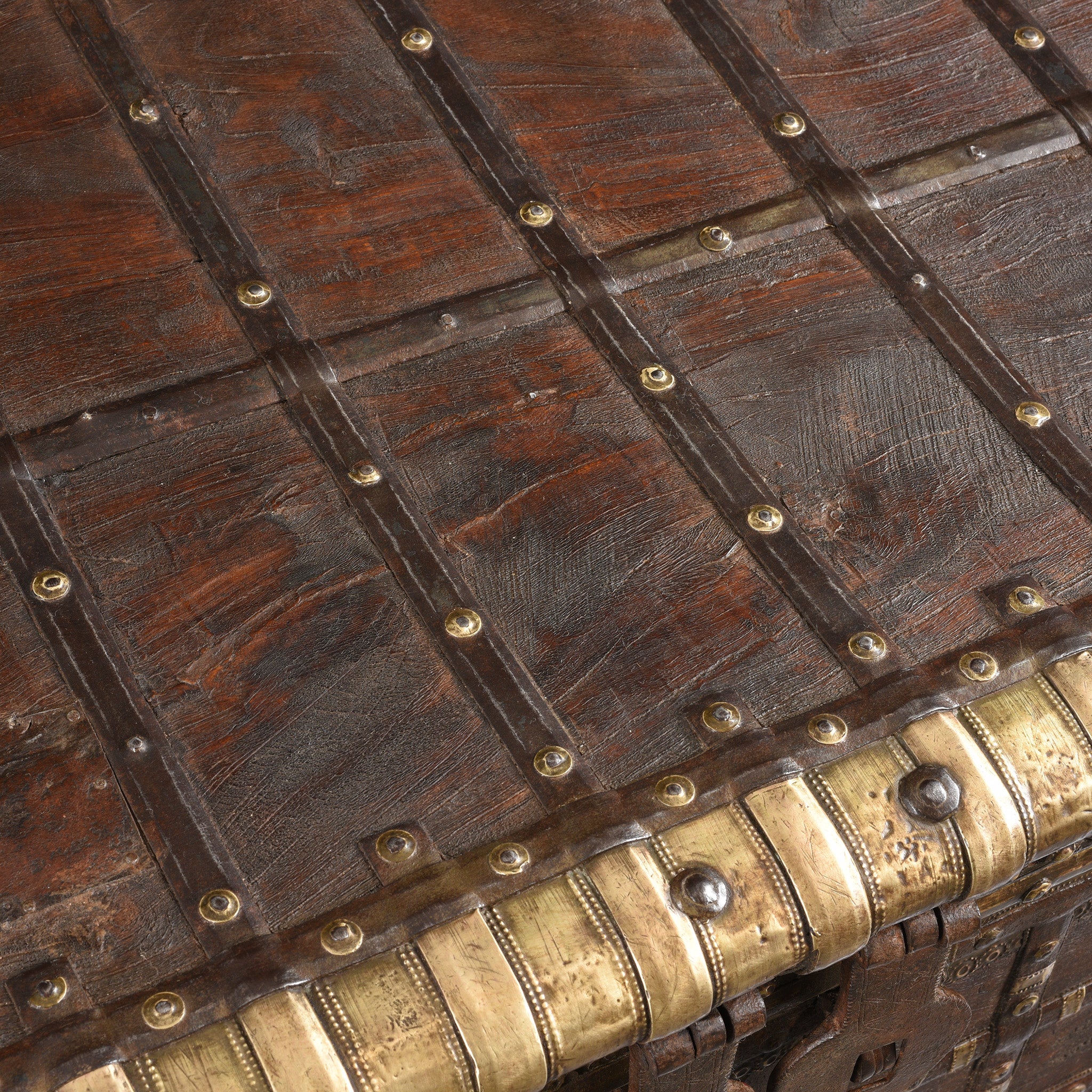 Brass Bound Indian "Pithara" Chest From Gujarat - 19thC - Image 9