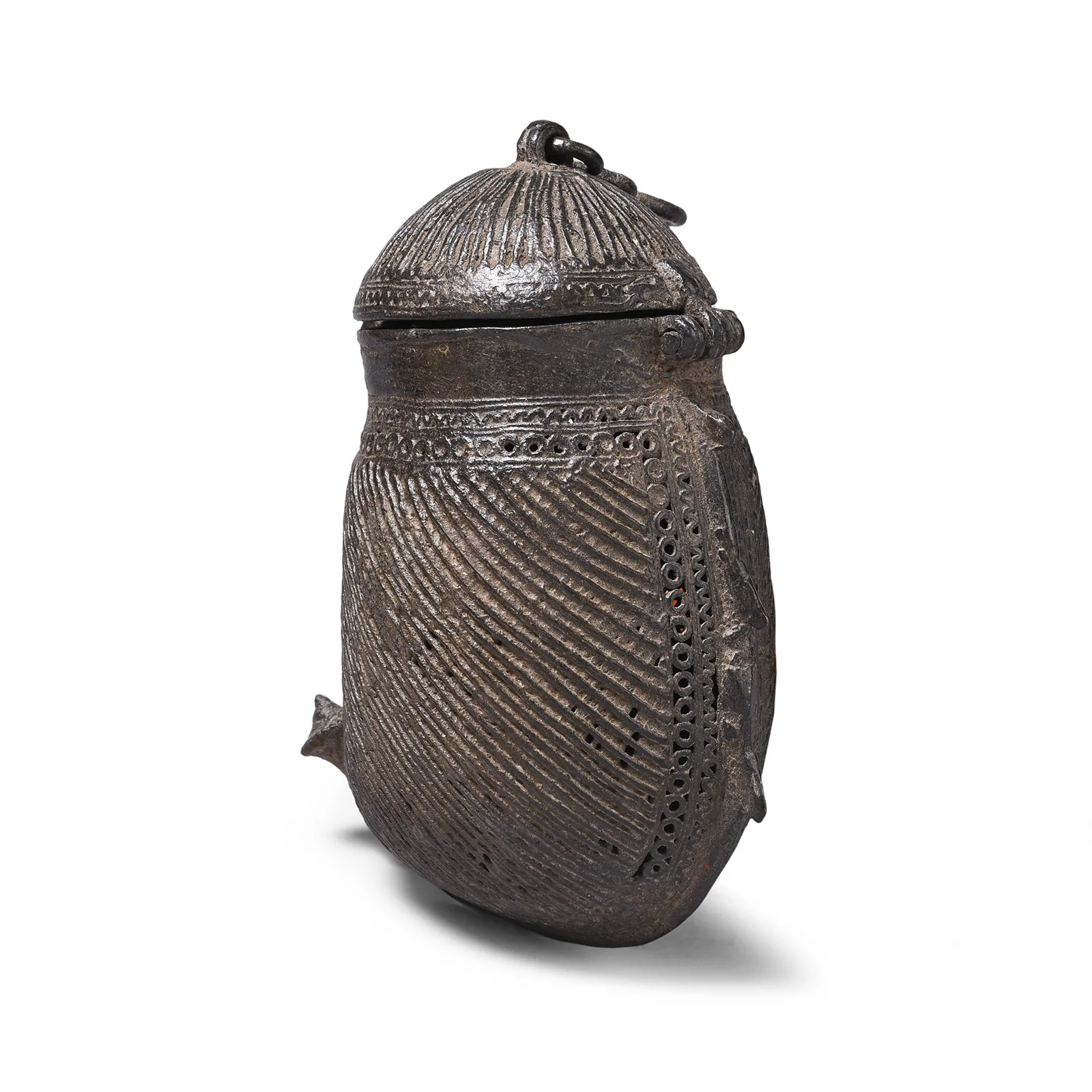 Dhokra Mango Coin Purse From Bengal - 19th Century - Image 3