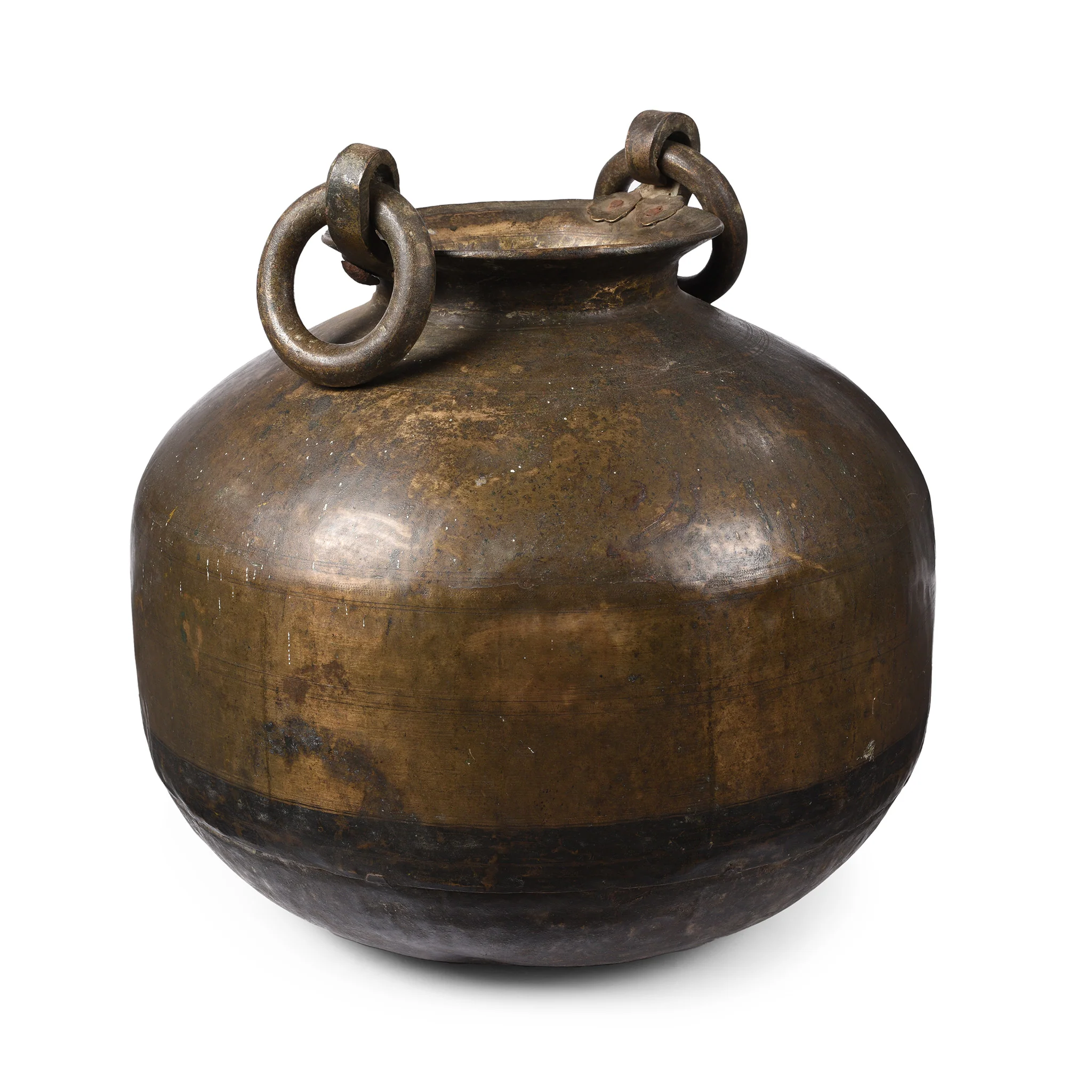 Brass Matka Water Pot From Kerala - 19th Century