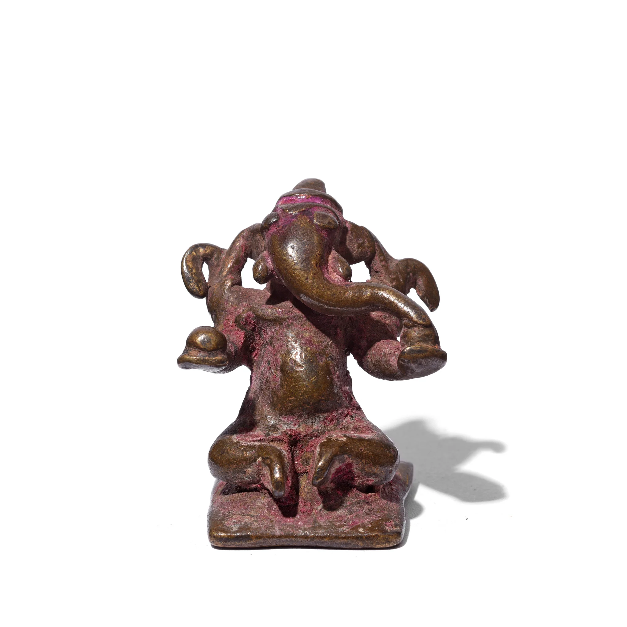 Brass Miniature Ganesh Votive - 18th Century