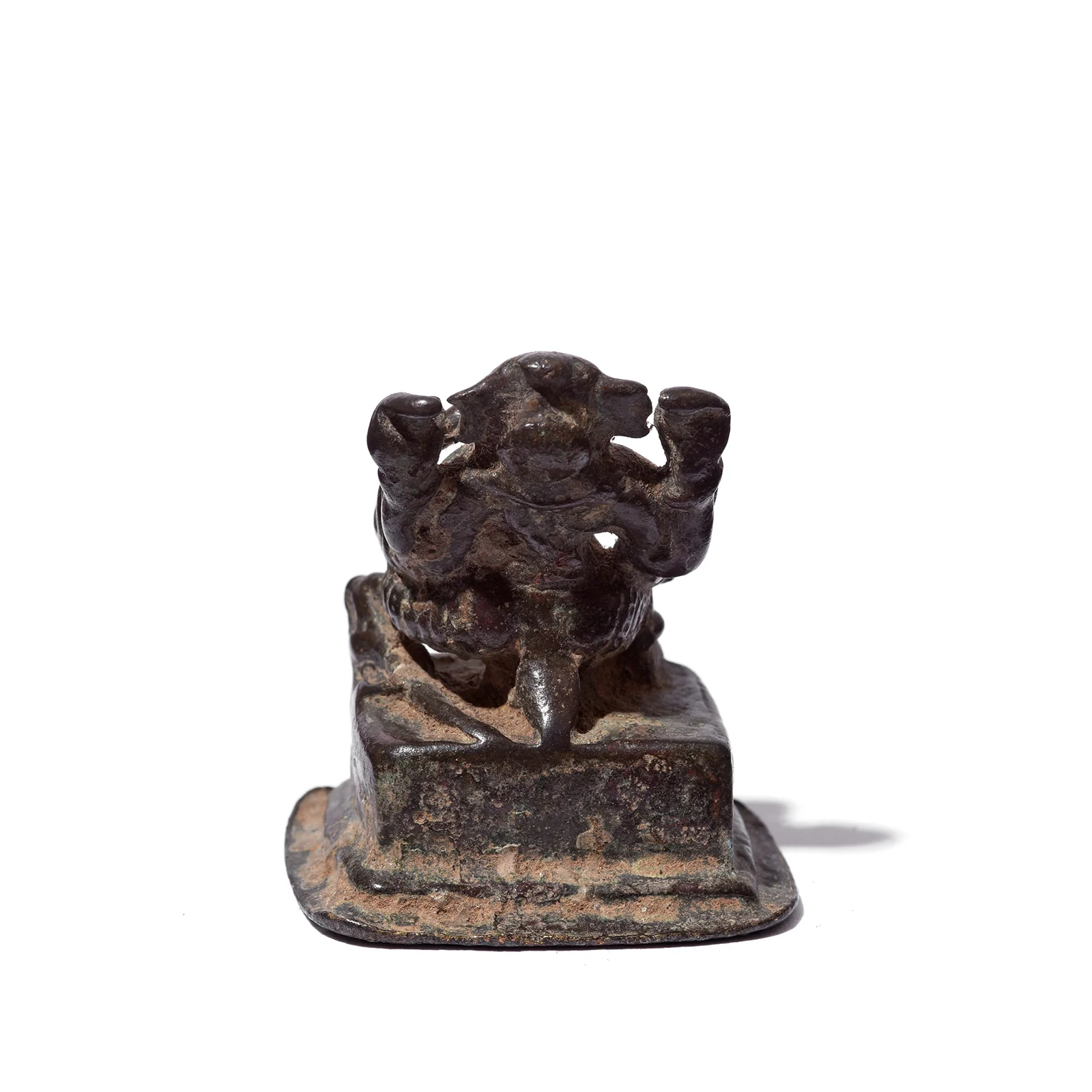 Brass Miniature Votive Ganesha Statue From Andhra Pradesh - 18th Century - Image 5