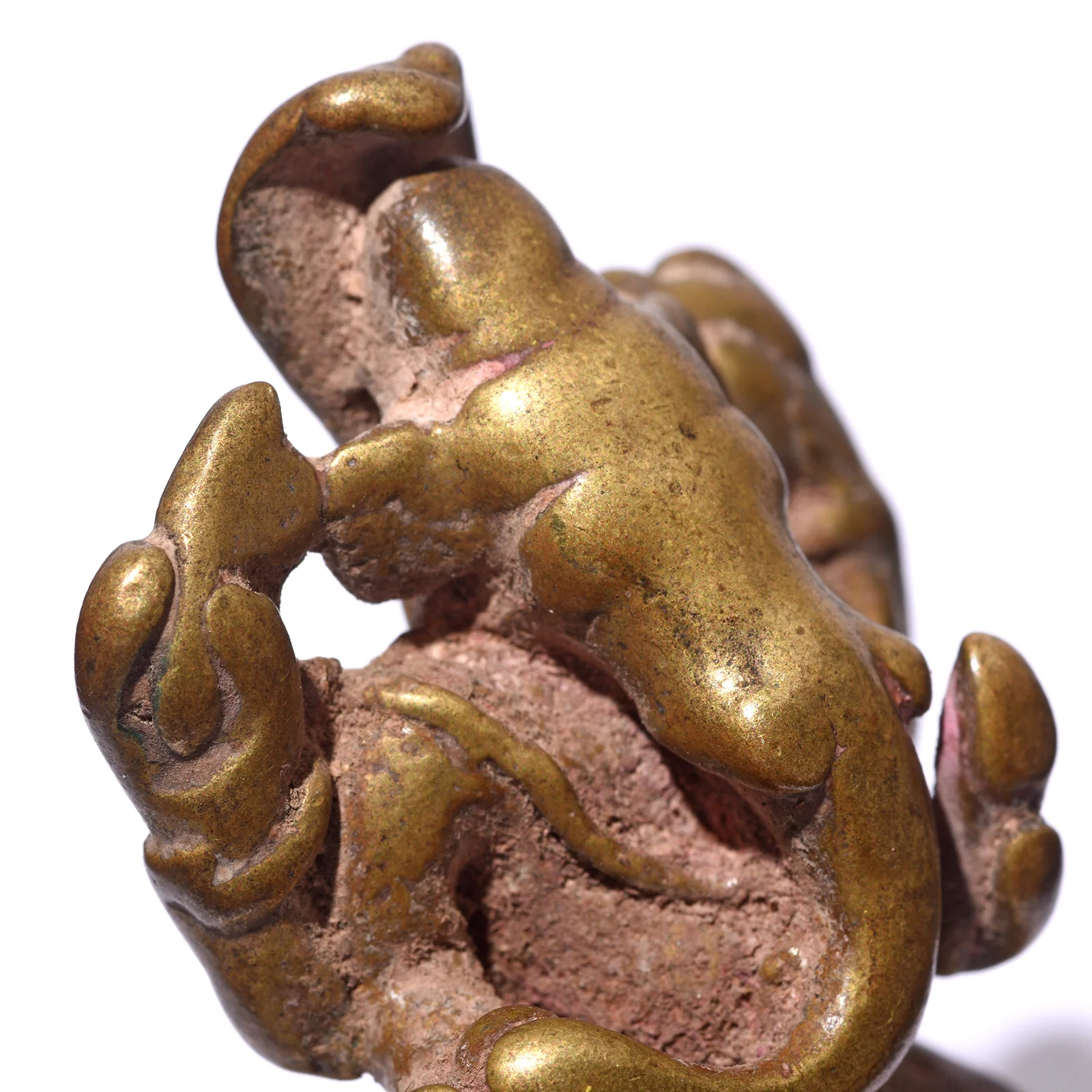 Bronze Ganesha Statue from Deccan - 18th Century - Image 3