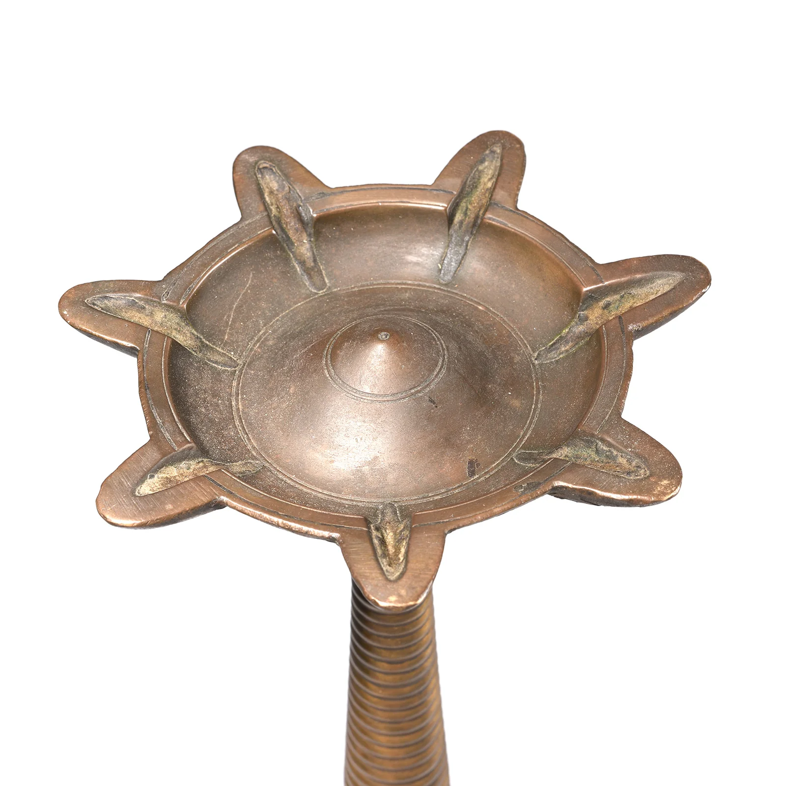 Brass Oil Lamp From The Deccan - 19th Century - Image 2