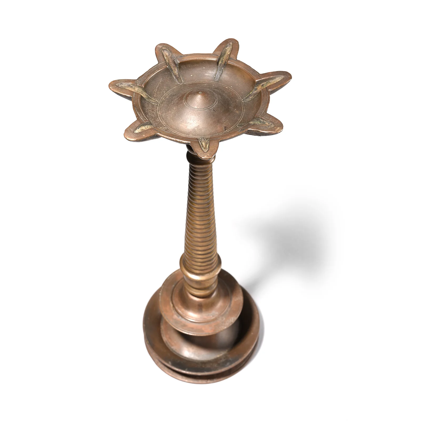 Brass Oil Lamp From The Deccan - 19th Century - Image 4