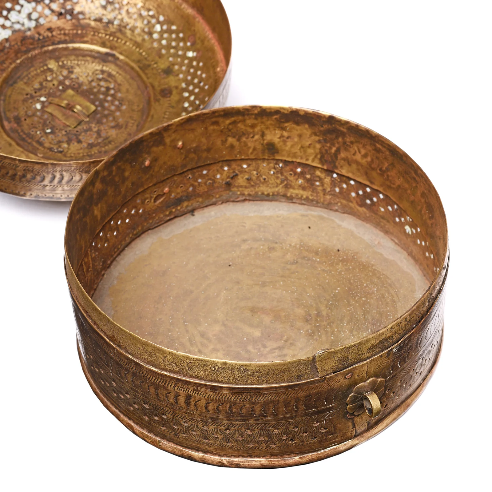 Indian Brass Paan Box From Rajasthan - Early 20thC - Image 3