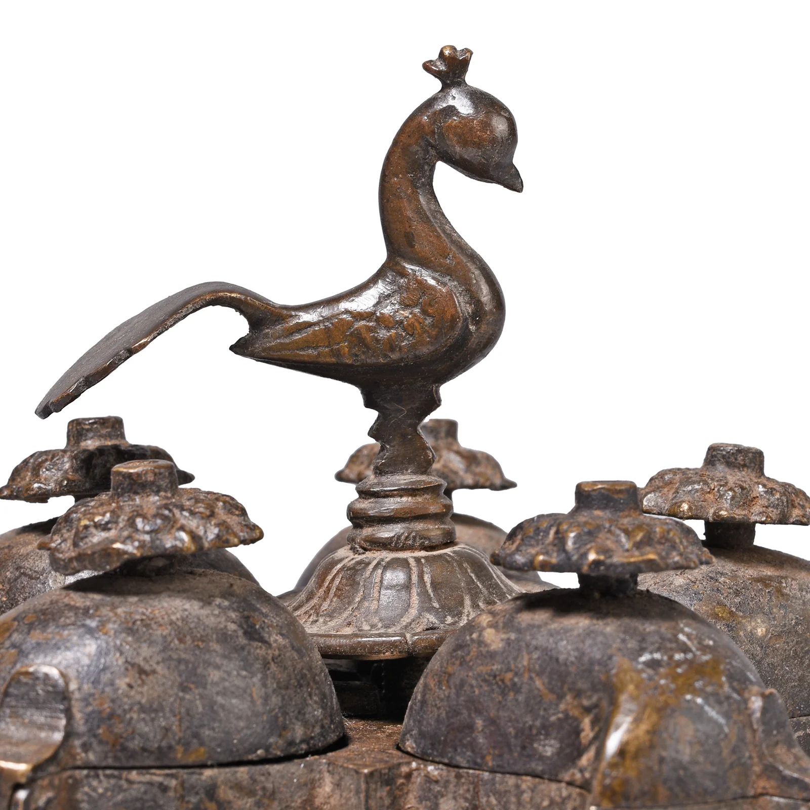 Brass Peacock Cosmetic Box From Rajasthan - 19th Century - Image 4