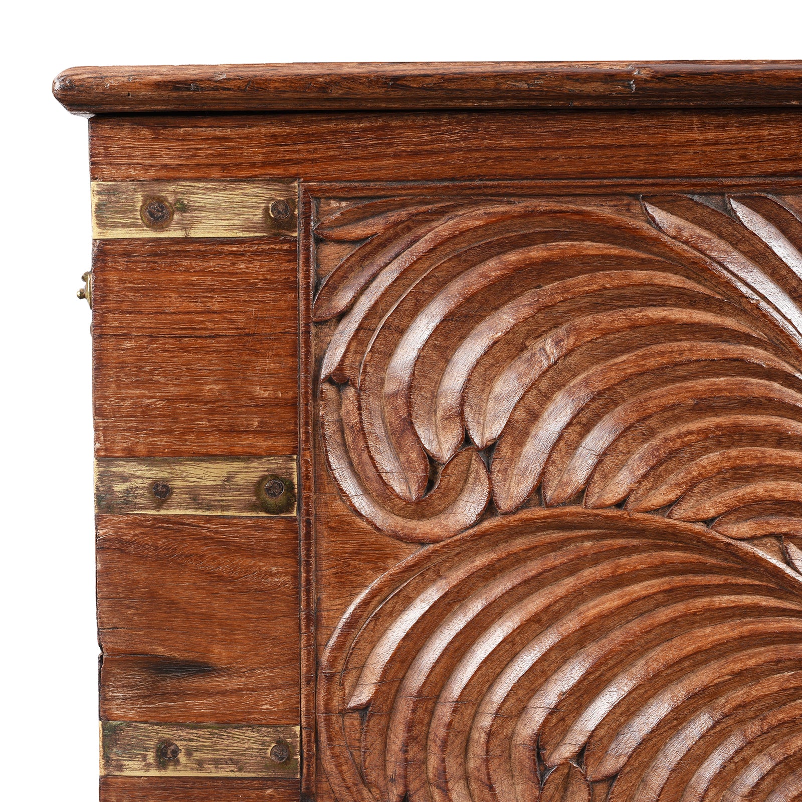 Brass & Rosewood 'Malabar' Chest From Kutch - 19th Century - Image 2