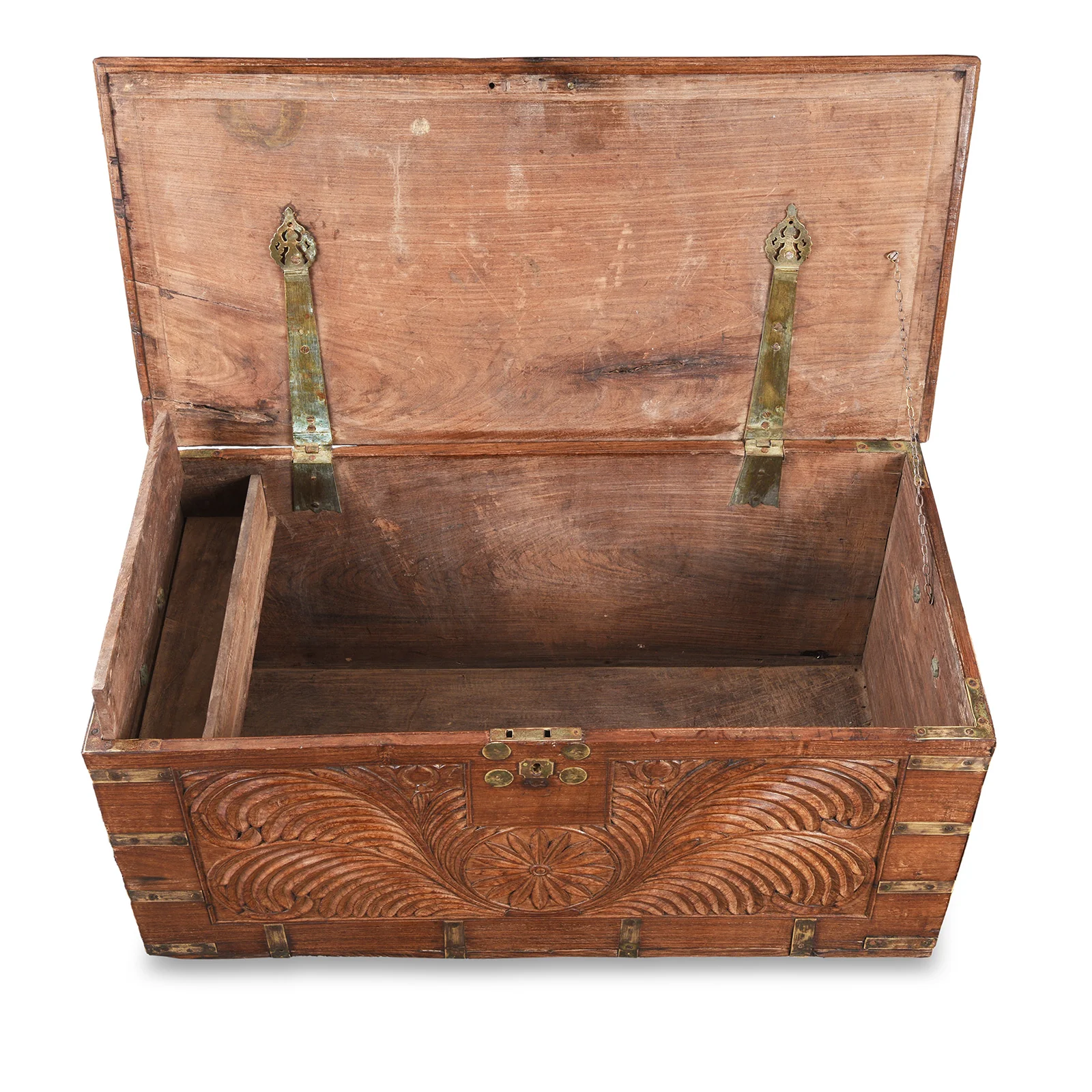 Brass & Rosewood 'Malabar' Chest From Kutch - 19th Century - Image 5