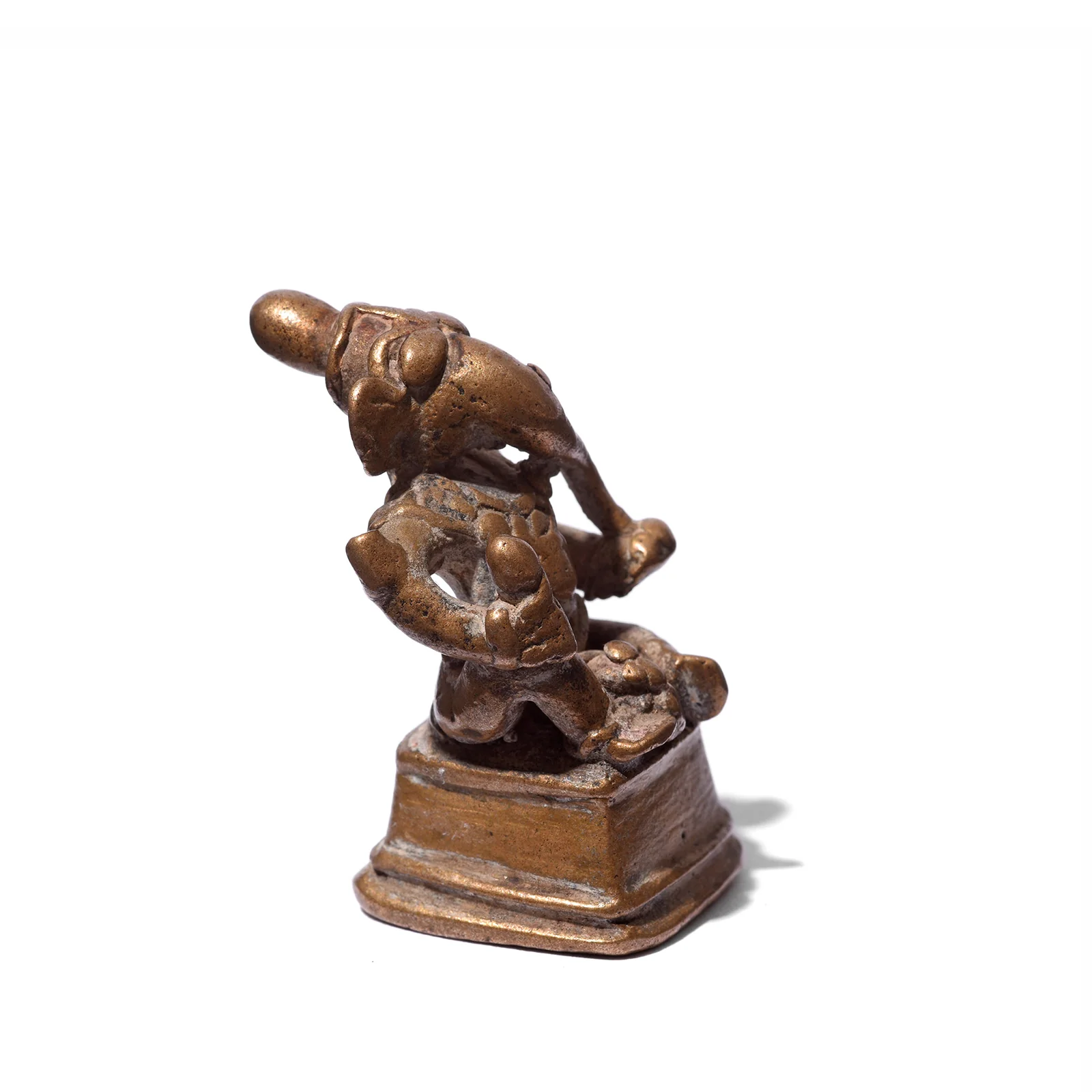 Brass Miniature Votive Statue Of Ganesh - 18th Century - Image 3