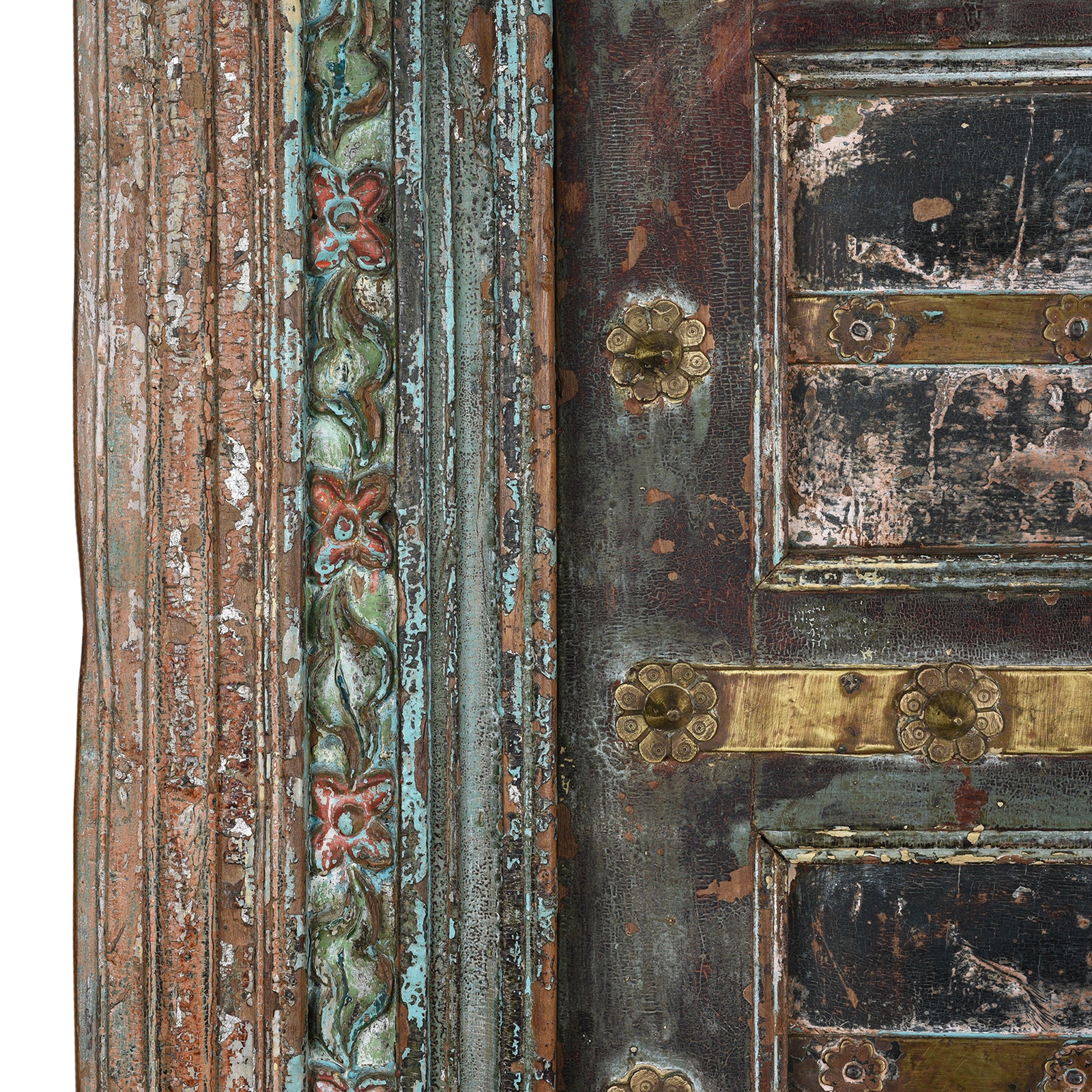 Brass Studded Door & Frame From Kutch - 19th Century - Image 10