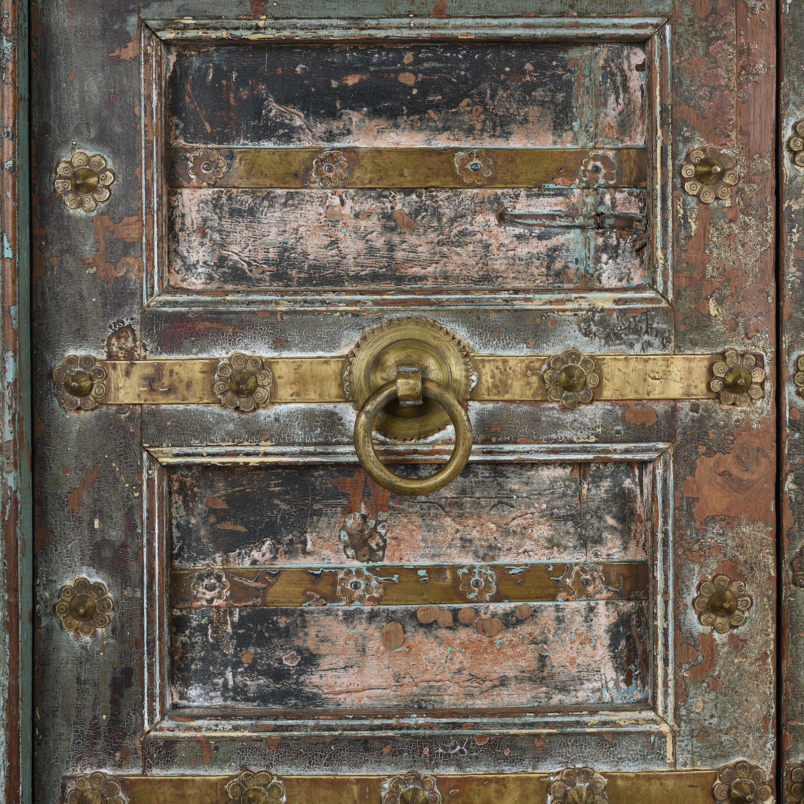 Brass Studded Door & Frame From Kutch - 19th Century - Image 5