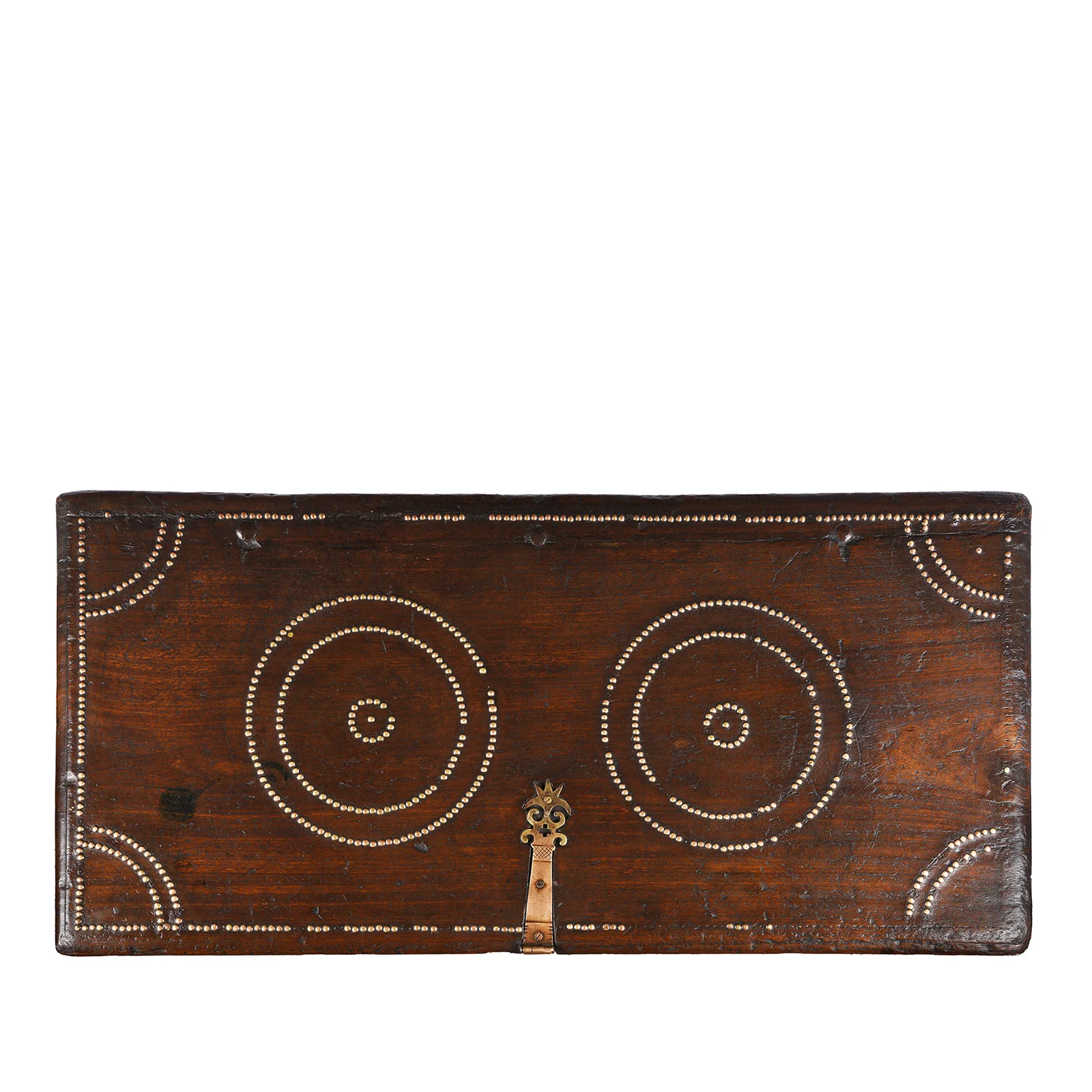 Brass Studded Rosewood Bombay Chest - 19th Century - Image 4