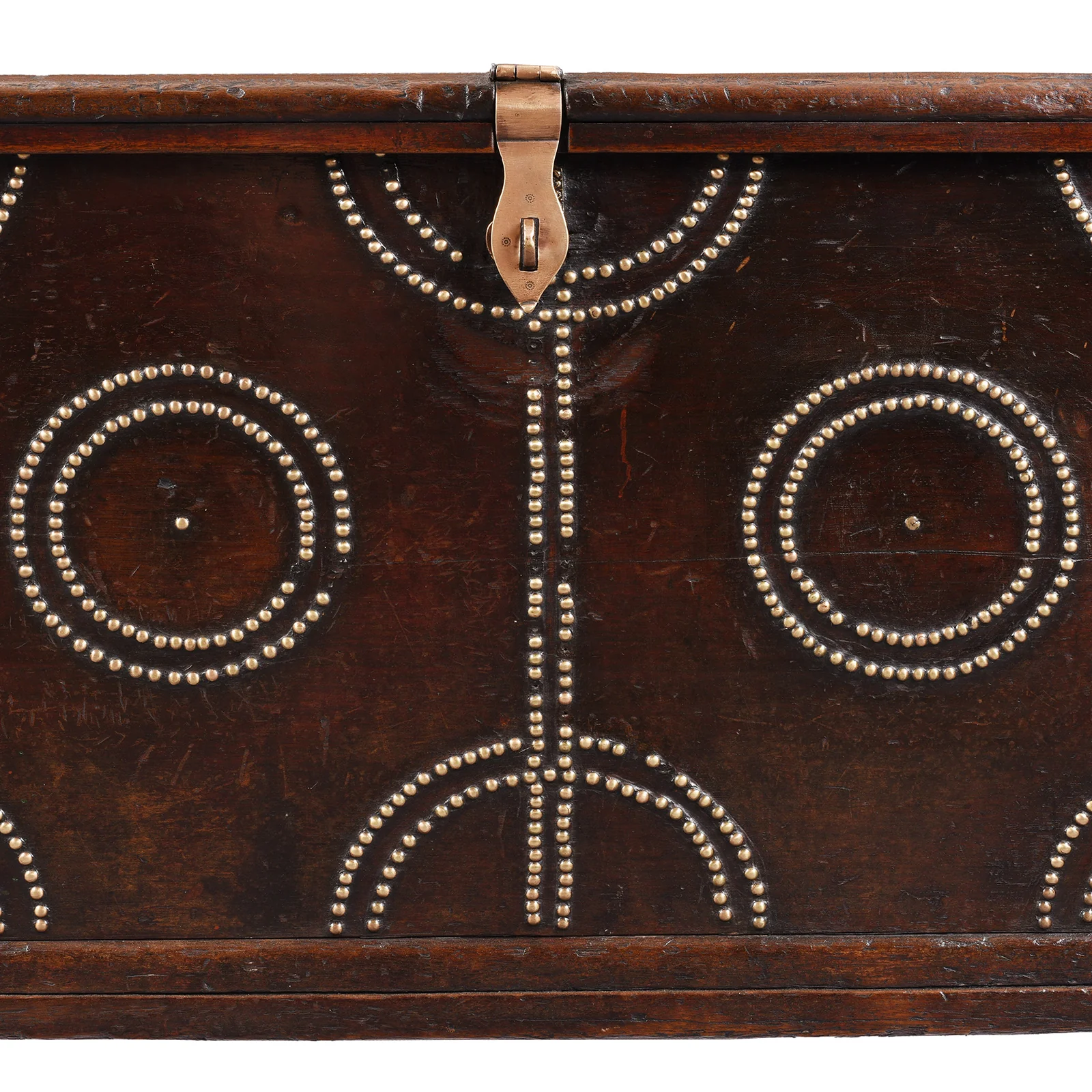 Brass Studded Rosewood Bombay Chest - 19th Century - Image 8