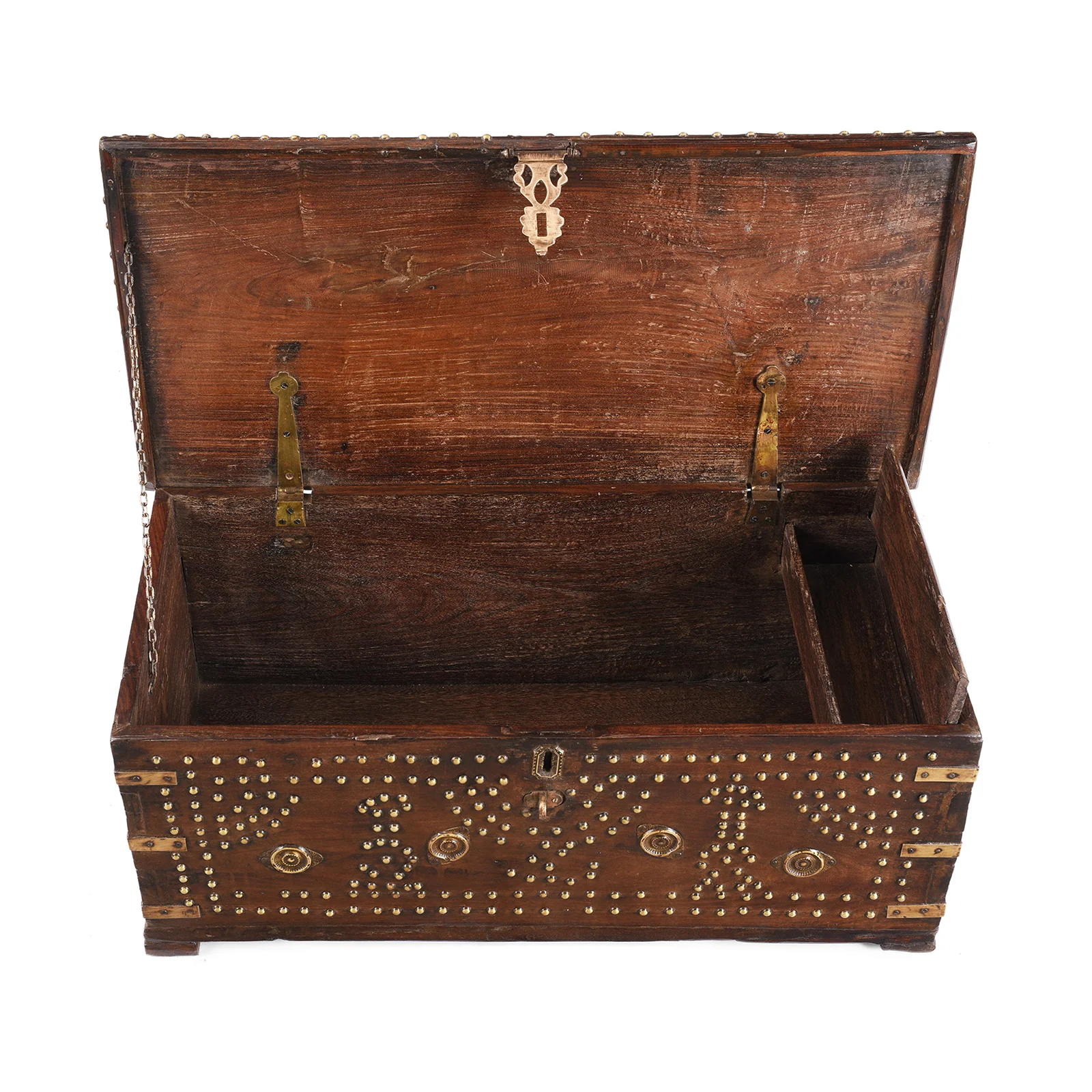 Studded Shisham Zanzibar Chest - 19th Century - Image 3