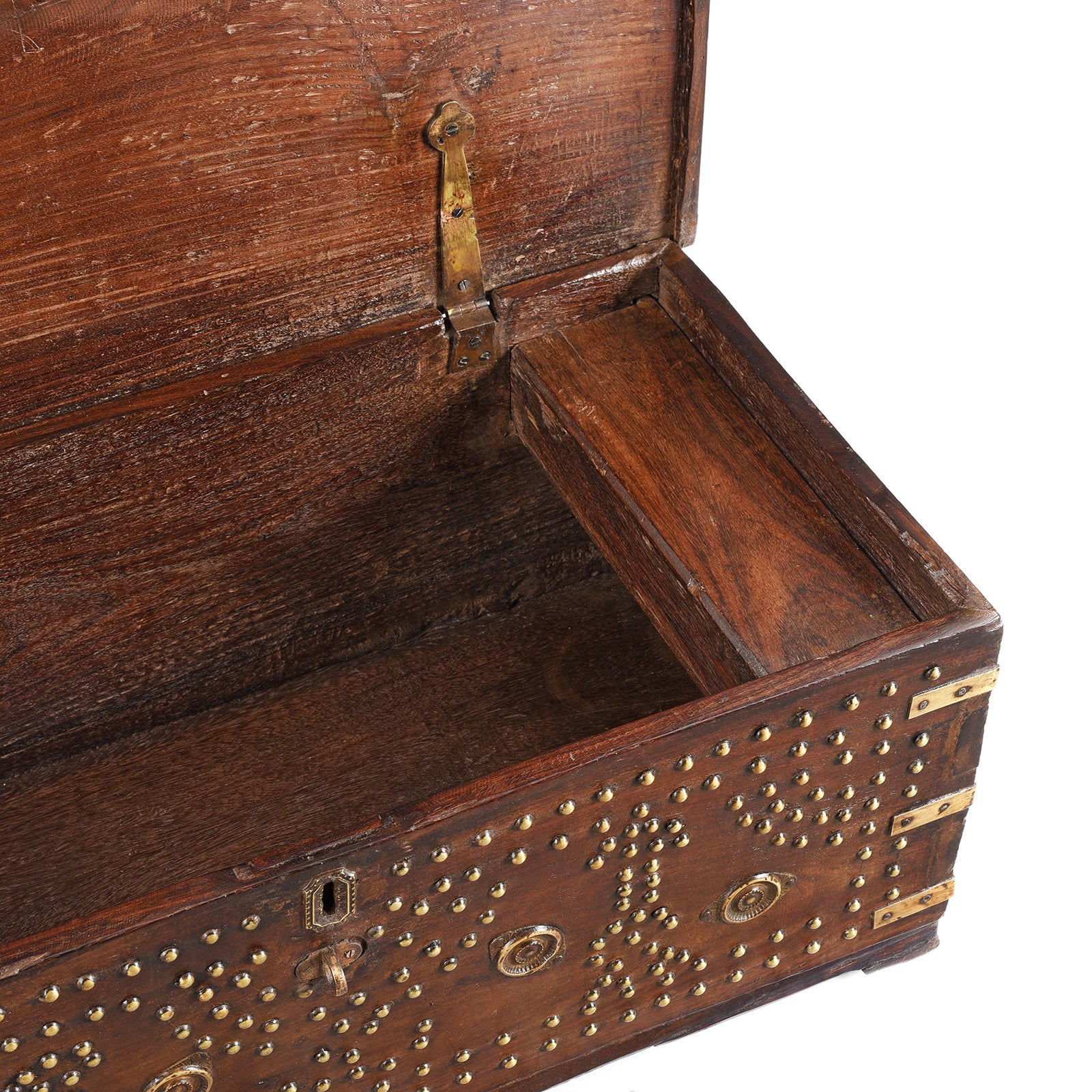 Studded Shisham Zanzibar Chest - 19th Century - Image 6