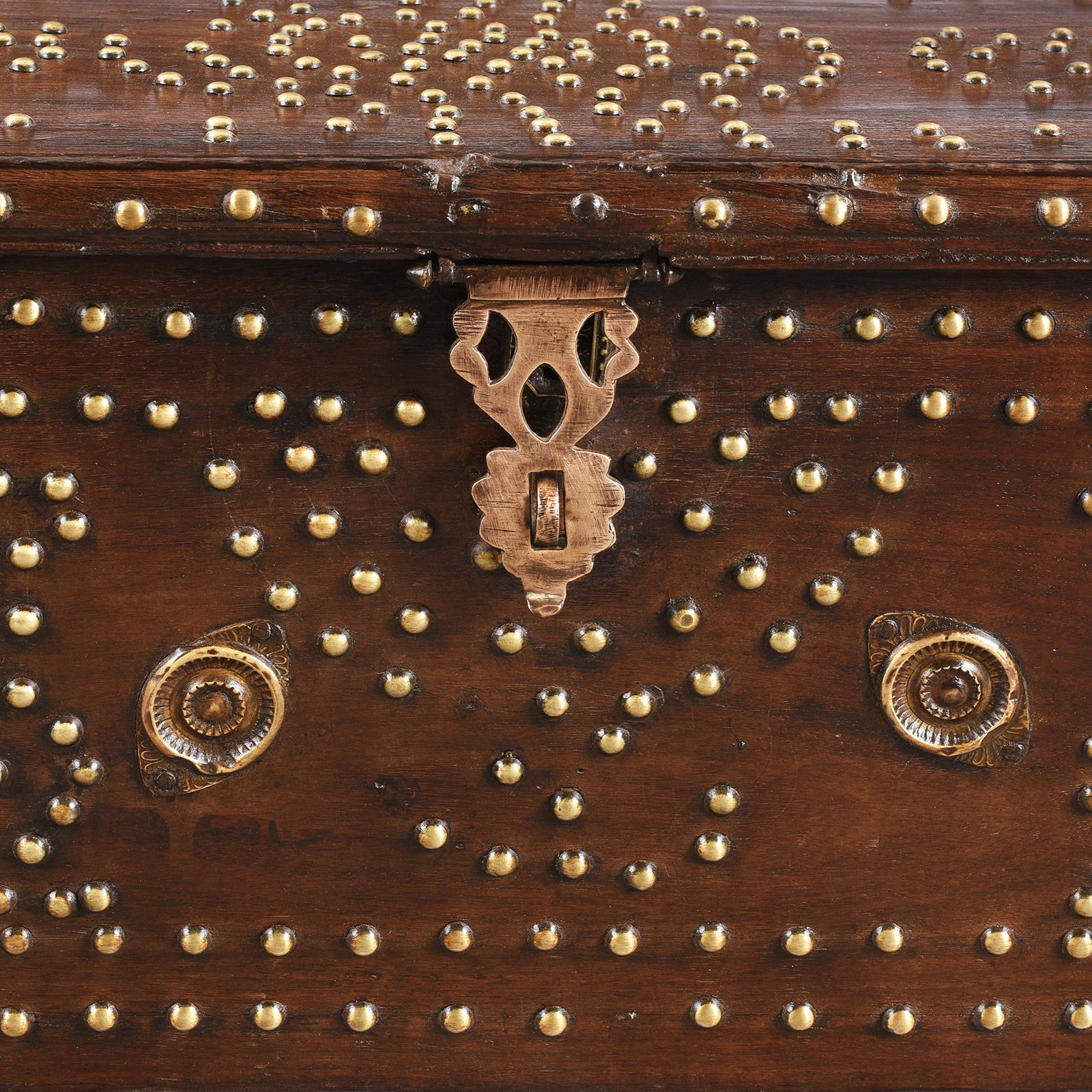 Studded Shisham Zanzibar Chest - 19th Century - Image 8