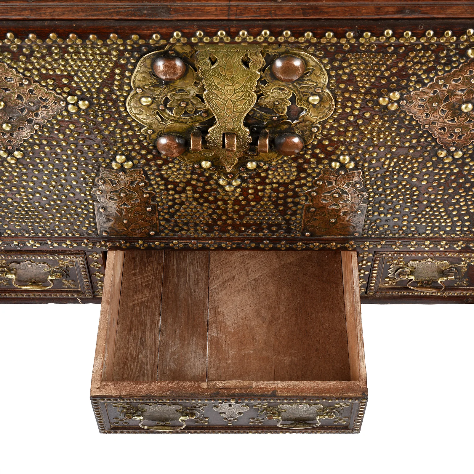 Brass Studded Zanzibar Chest From Surat  - Early 19th Century - Image 10