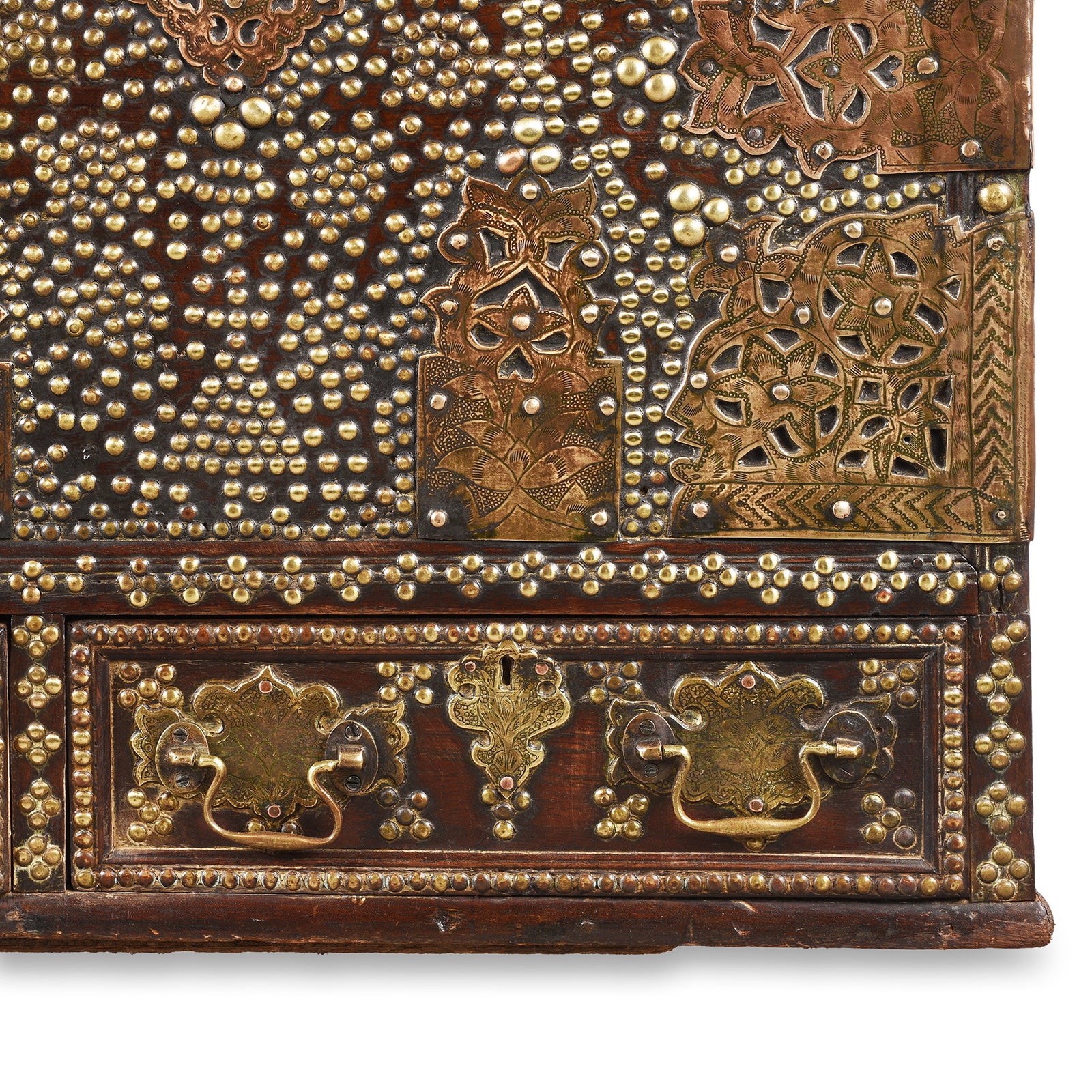 Brass Studded Zanzibar Chest From Surat  - Early 19th Century - Image 12