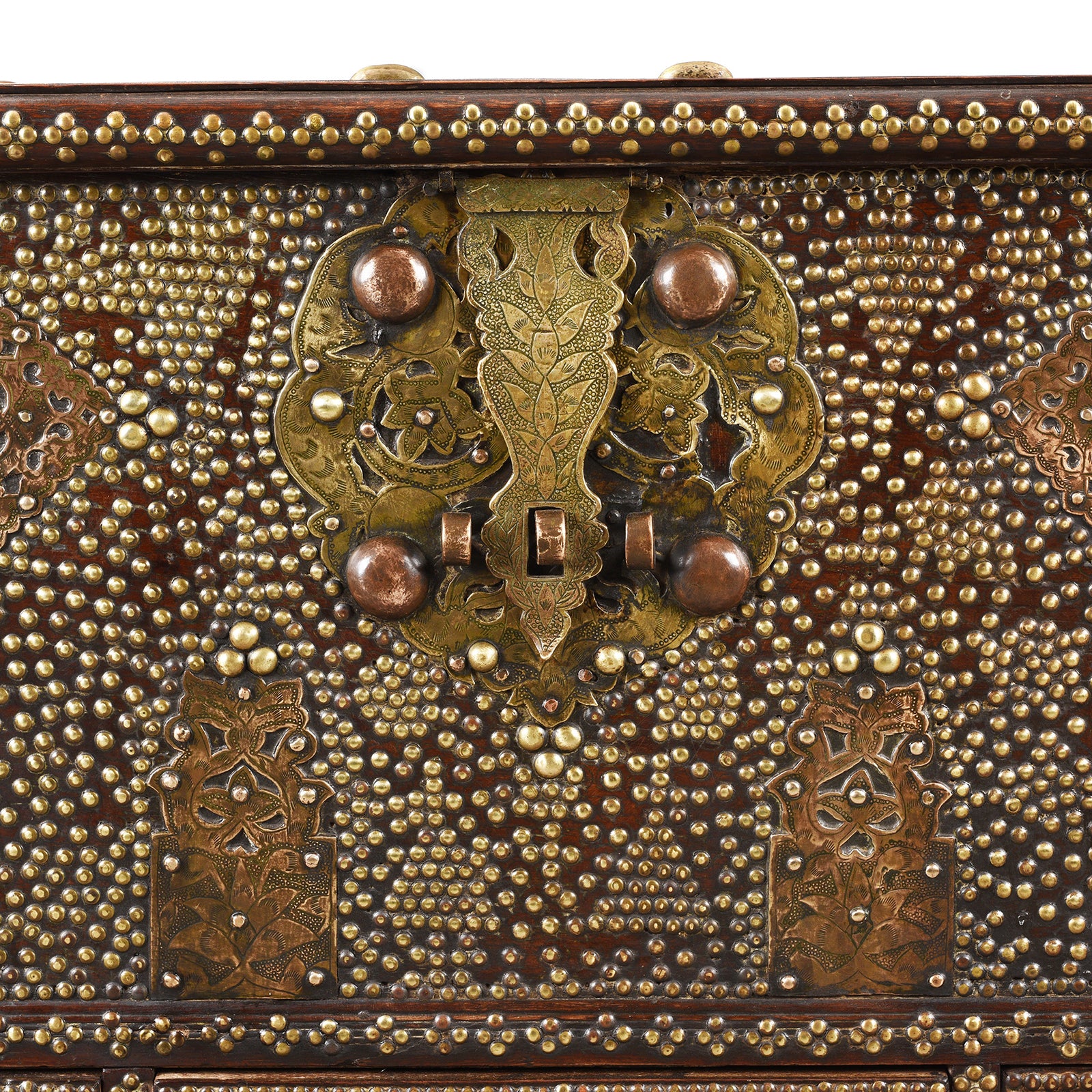 Brass Studded Zanzibar Chest From Surat  - Early 19th Century - Image 2