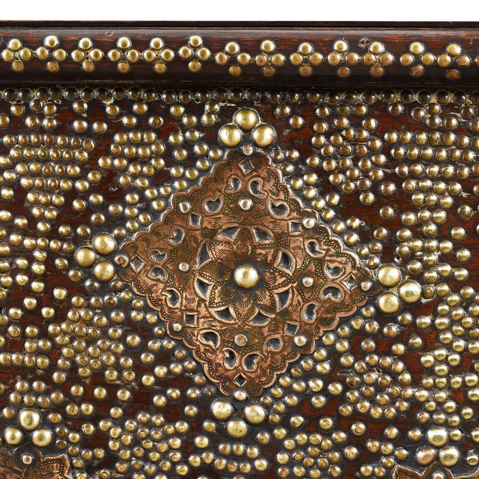 Brass Studded Zanzibar Chest From Surat  - Early 19th Century - Image 5