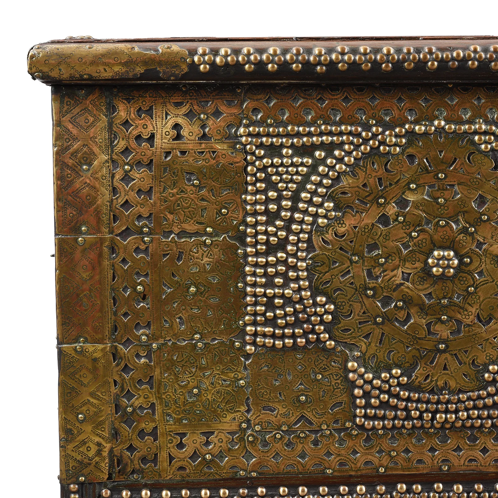 Brass Studded Teak Zanzibar Chest From Surat - 19th Century - Image 11