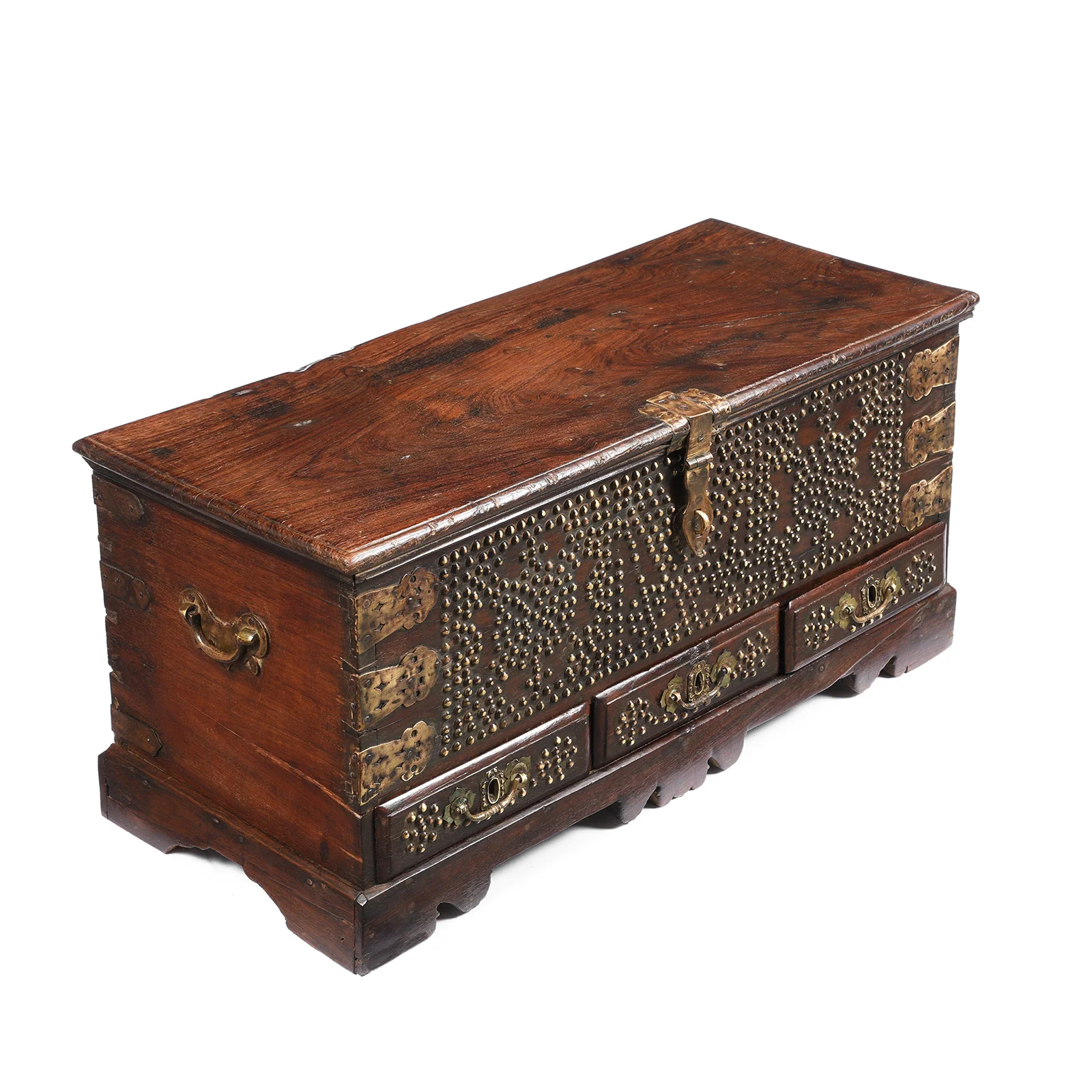 Rosewood Brass Studded 'Zanzibar' Chest - 19th Century - Image 3