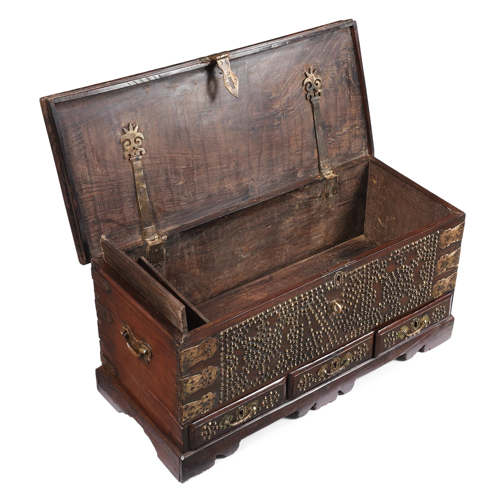 Rosewood Brass Studded 'Zanzibar' Chest - 19th Century - Image 4