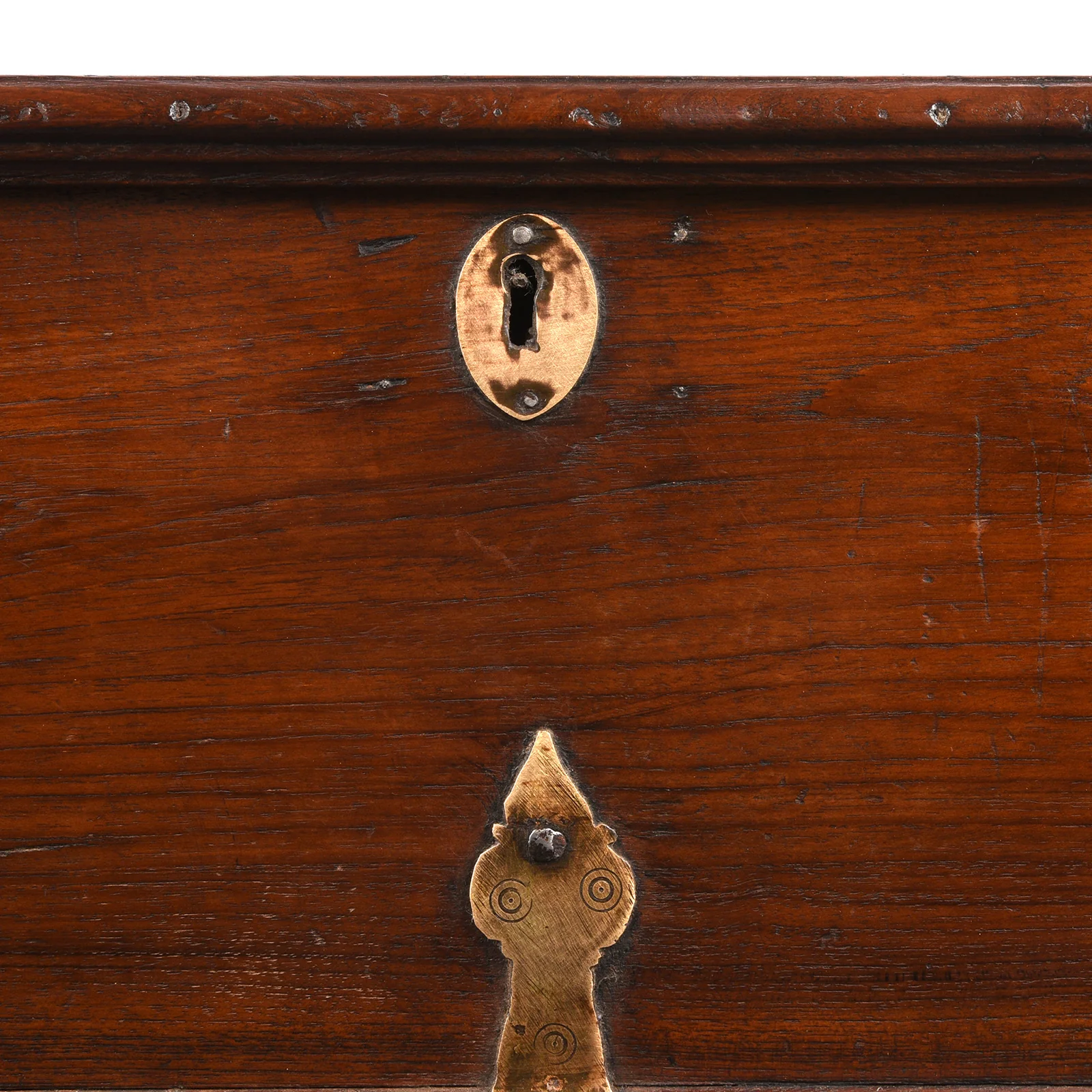 Brass Bound Teak Jewellery Box From Rajasthan - 19th Century - Image 6