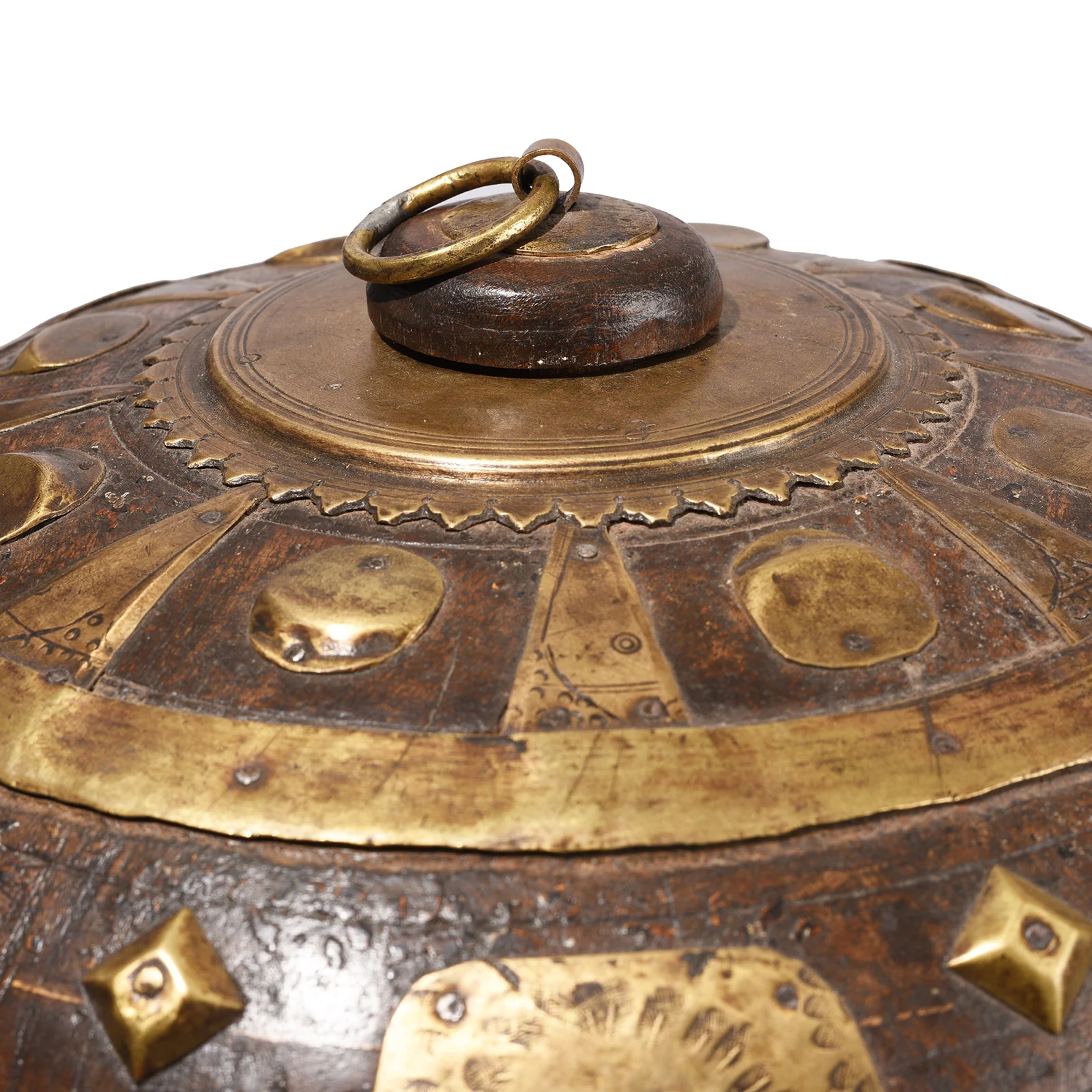 Brass & Teak Tobacco Box From Rajasthan - Ca 1910 - Image 3
