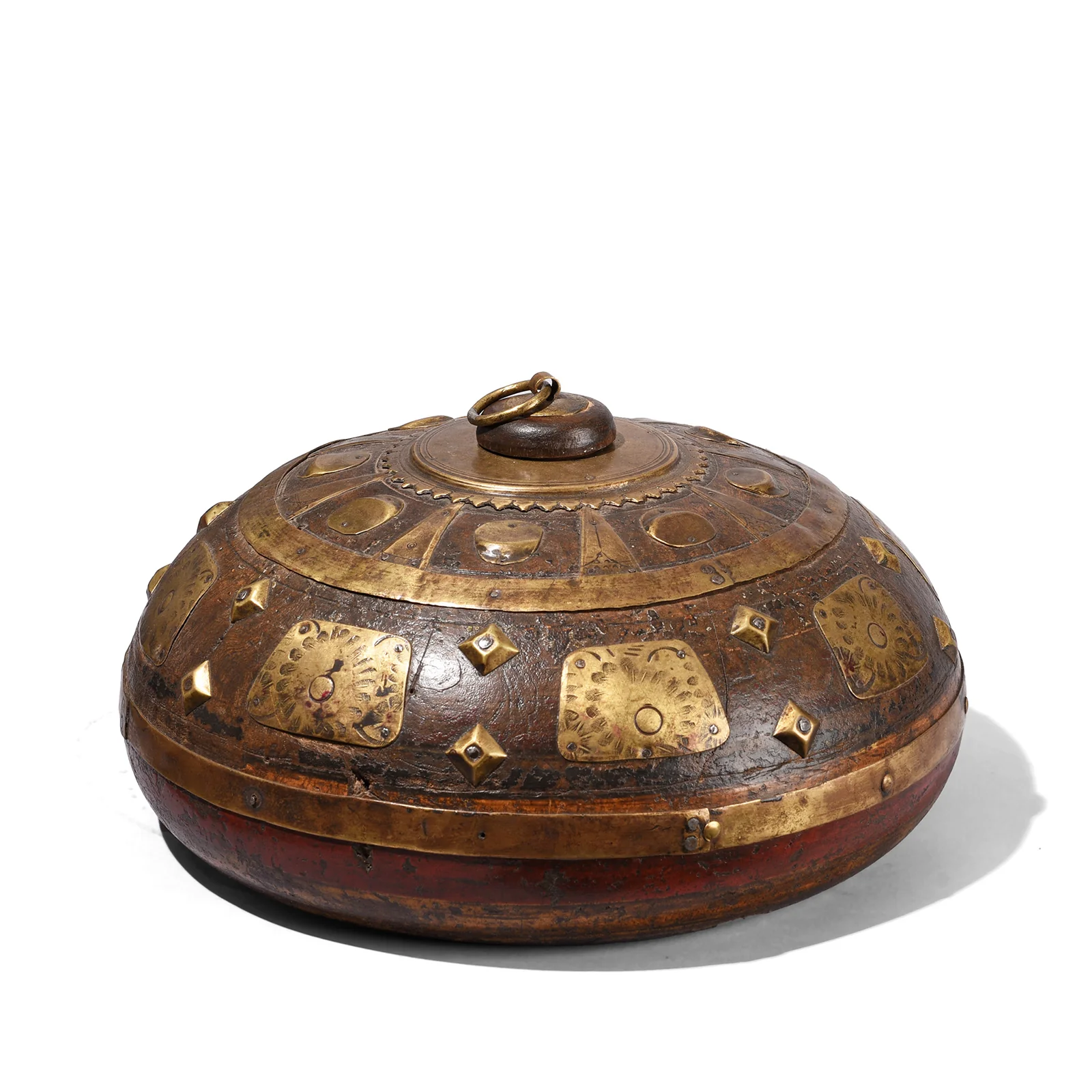 Brass & Teak Tobacco Box From Rajasthan - Ca 1910 - Image 5