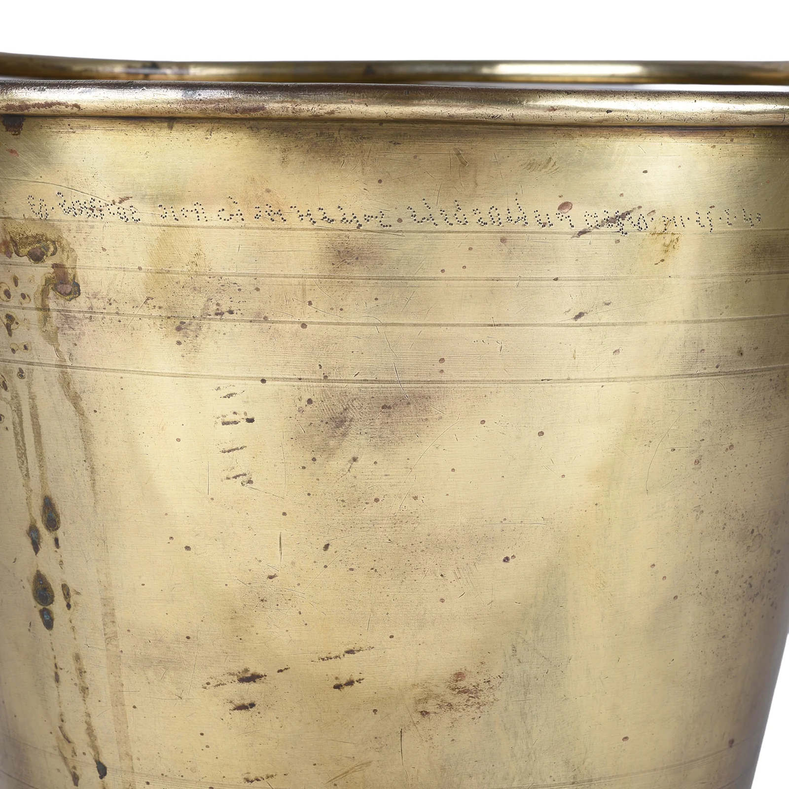 Brass Temple Bucket From Rajasthan - 1930's - Image 3