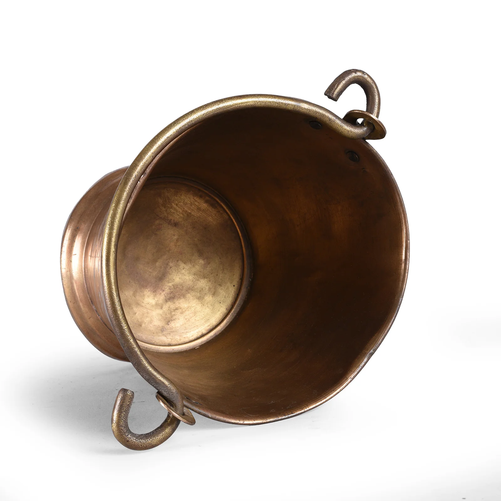 Brass Temple Bucket (Marked KM) - Ca 1920 - Image 4