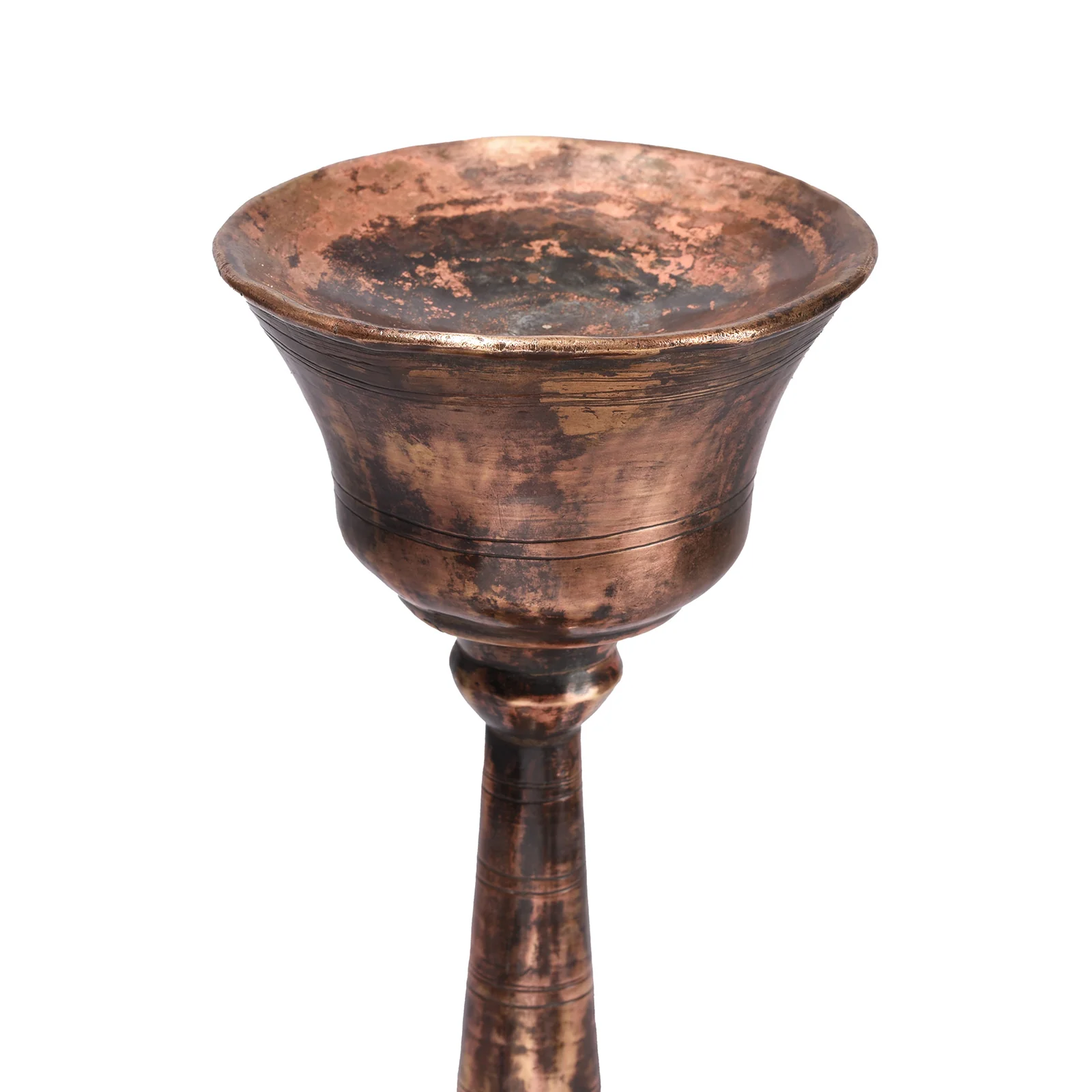 Brass Candlestick From Rajasthan - 19th Century - Image 2