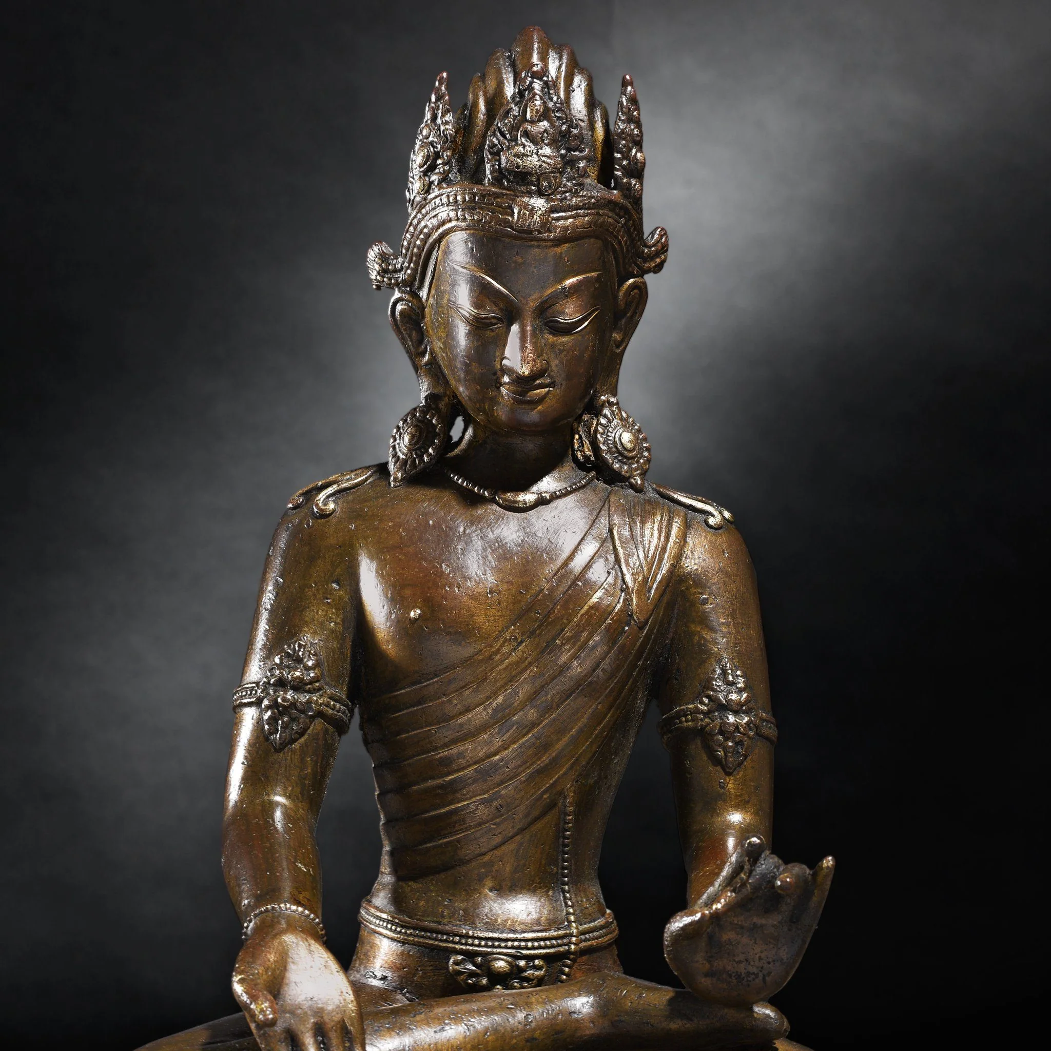 Bronze Avalokiteshvara Statue From Nepal - 19thC - Image 2