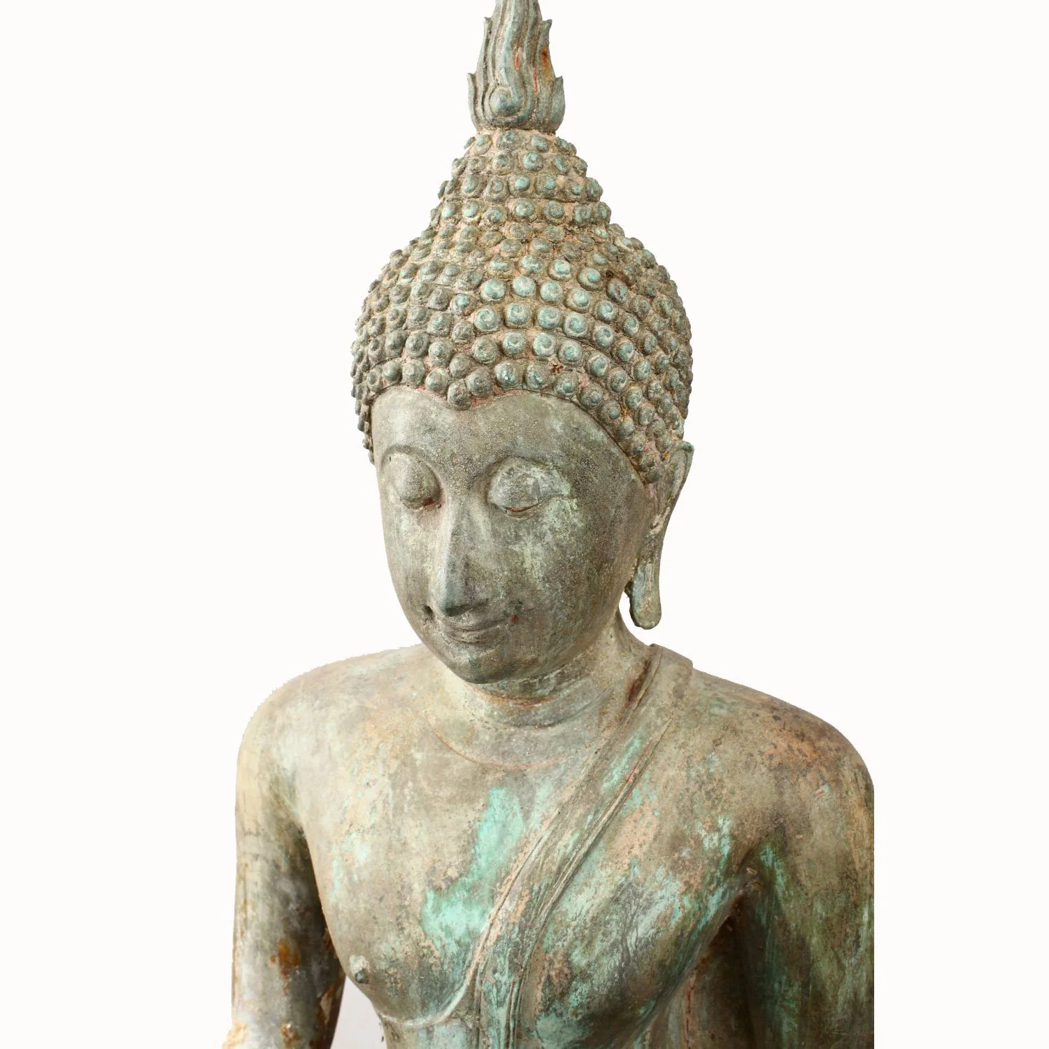 Bronze Seated Buddha From Thailand - Ca 90 Yrs old - Image 2