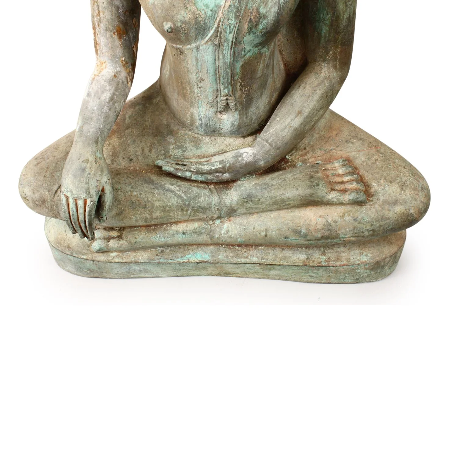 Bronze Seated Buddha From Thailand - Ca 90 Yrs old - Image 3