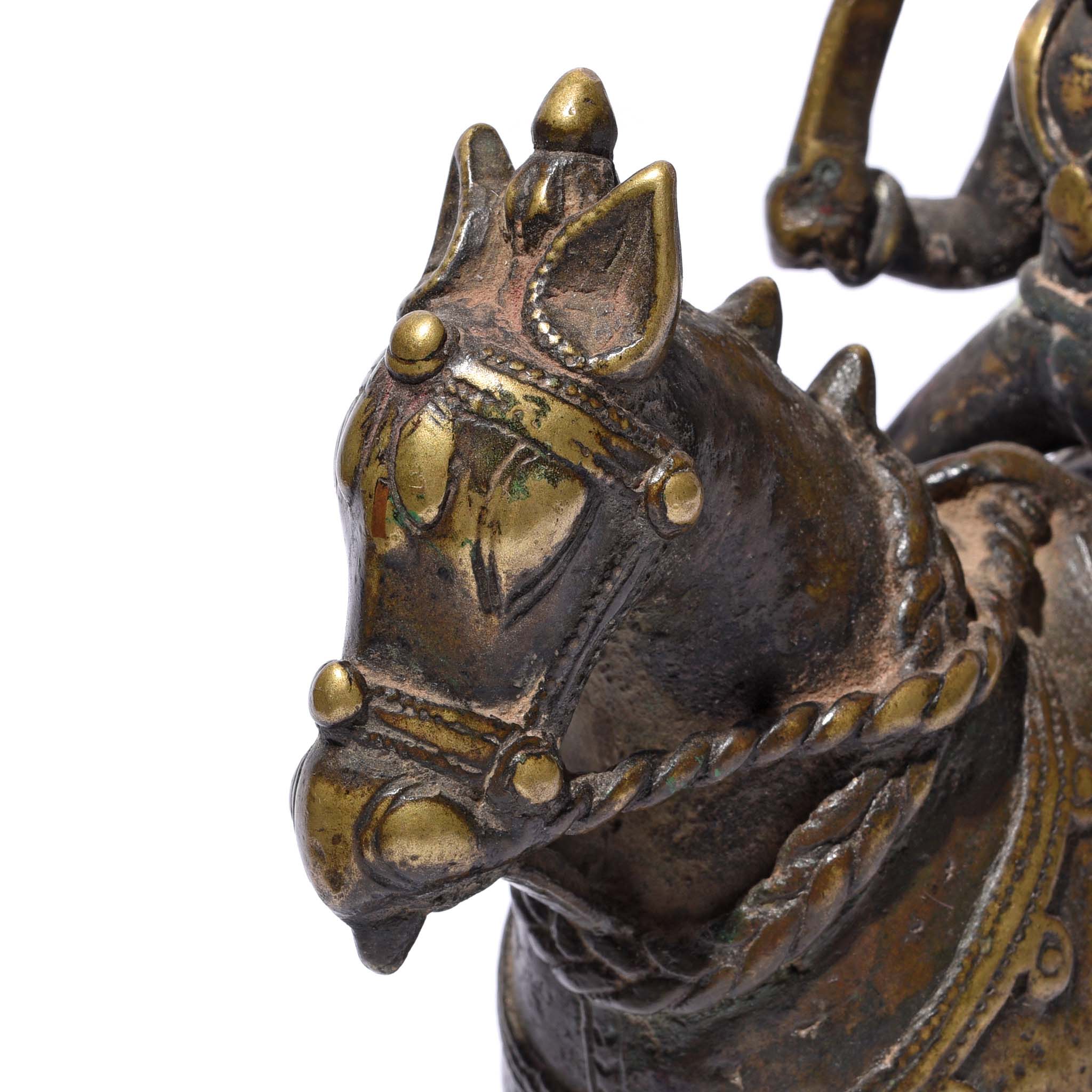 Bronze Khandoba Riding a Horse From Maharasthra - 18th Century - Image 8