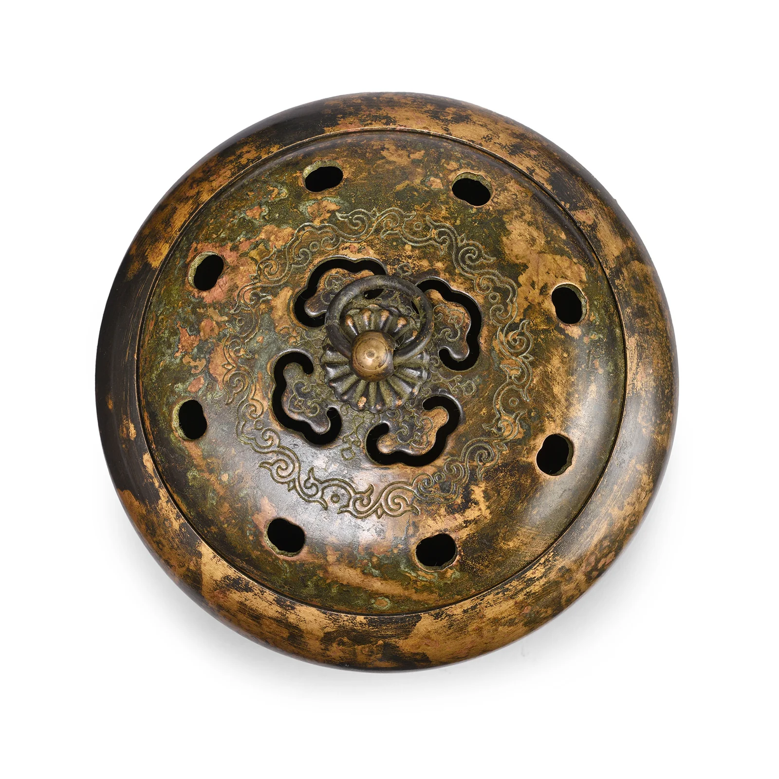 Bronze Incense Burner With Lid - Image 3
