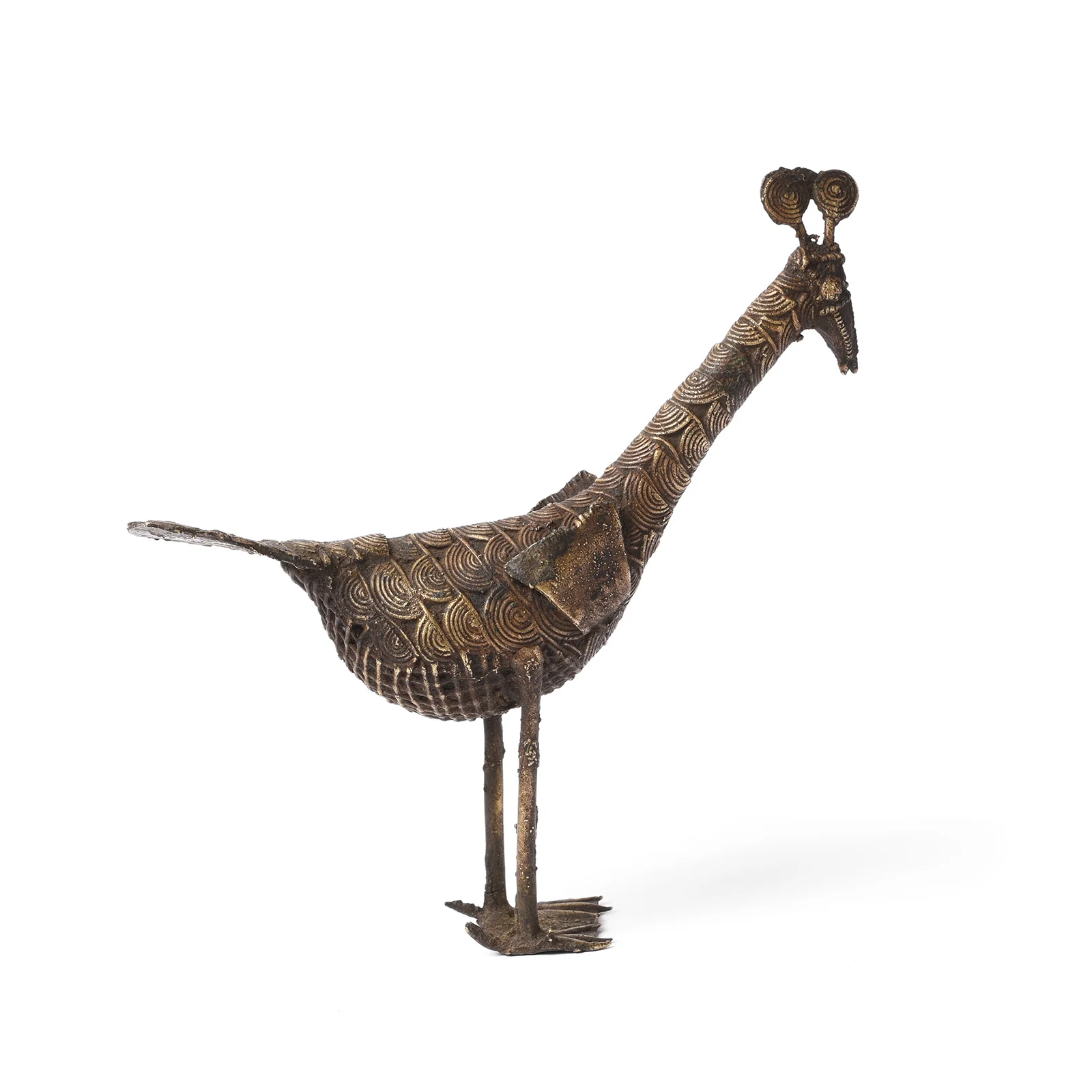 Brass Kondh Dhokra Tribal Peacock - 19th Century - Image 2