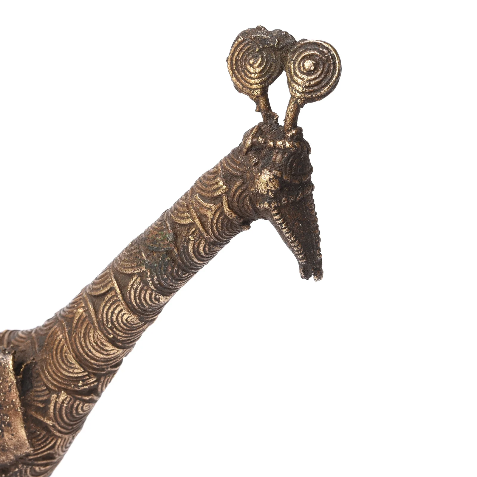 Brass Kondh Dhokra Tribal Peacock - 19th Century - Image 3