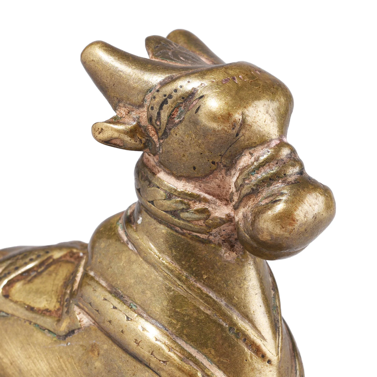 Recumbent Bronze Nandi Bull From The Deccan - 18th Century - Image 2
